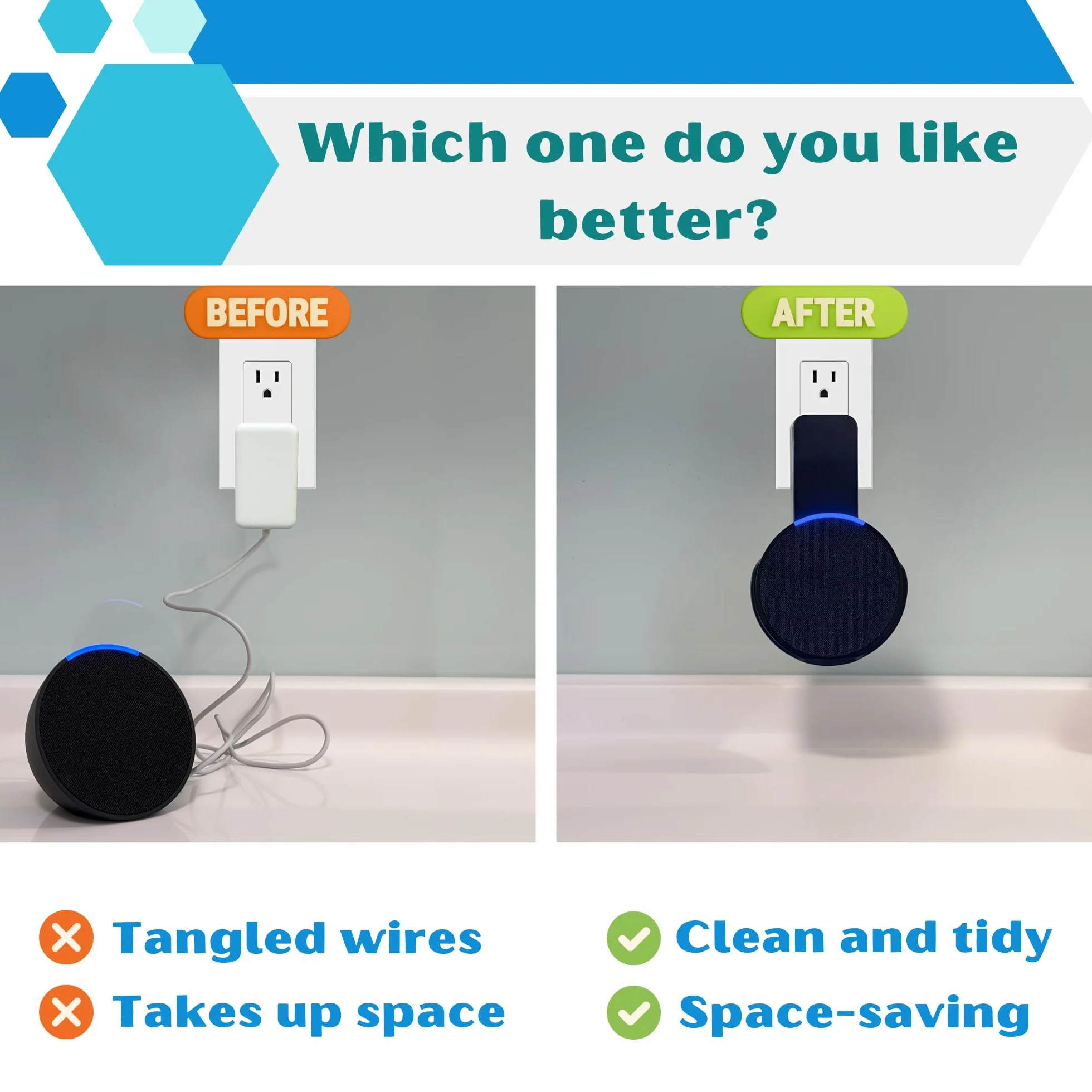 Sintron Smart Home uchwyt ścienny do Google & Pop (czarny)