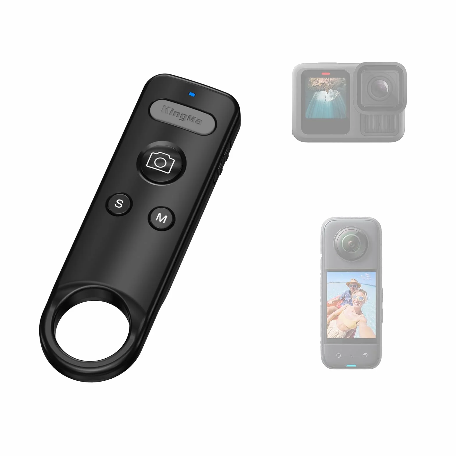 Wireless Insta 360 ACE Remote Pro 13 Bluetooth Control kompatybilny z Insta360 X2-5, GO 3-3S i 8/9/10/11/12/13