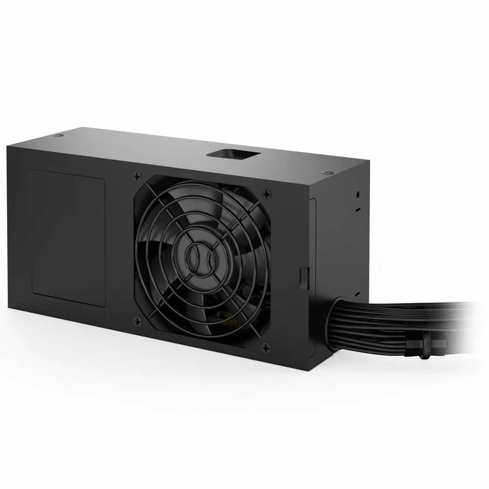 be quiet! TFX Power 3 300 W Gold, 80 Plus Gold, wentylator sterowany temperaturą wentylator 80 mm, 2 mocne przewody 12 V, 2 złącza PCIe do wydajnych GPU, BN323