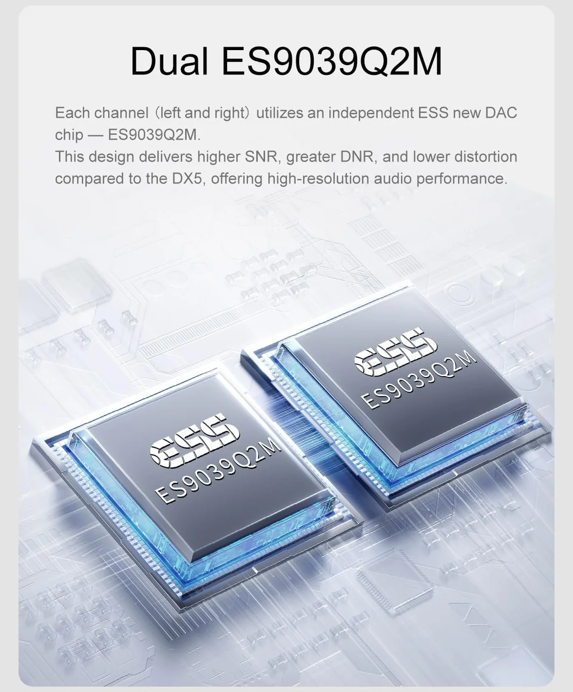 Topping DX5 II DAC Bluetooth 5.1 wzmacniacz słuchawkowy, chip DAC ES9039Q2M, wzmocnienie X-Hybrid, 10-pasmowe wyrównywanie i zbalansowane wyjście, USB XMOS, wysoka rozdzielczość, RC, srebrny