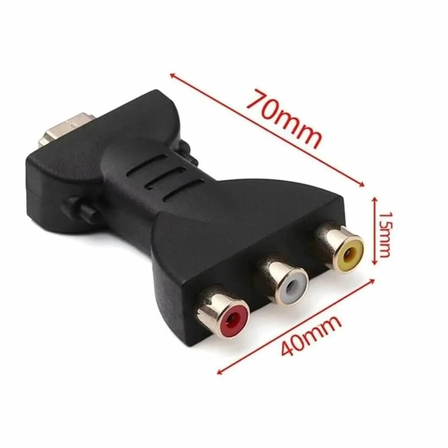 1080P RCA AV do HDMI konwerter adapter z kablem USB do HDTV Box