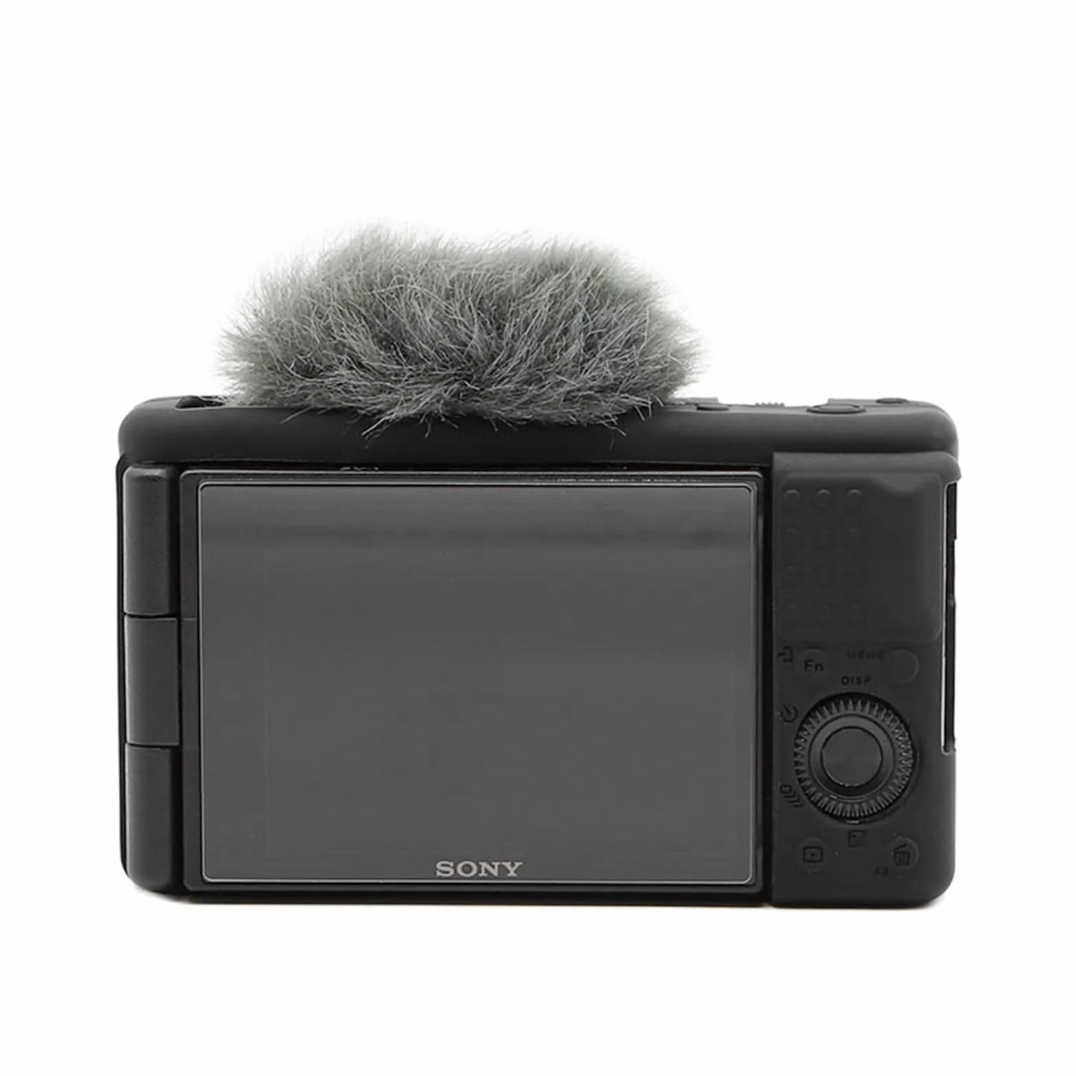 Rieibi Etui ZV-1, miękkie silikonowe etui ochronne do aparatu cyfrowego Sony ZV-1 ZV1, lekkie etui na aparat ZV1 - czarne