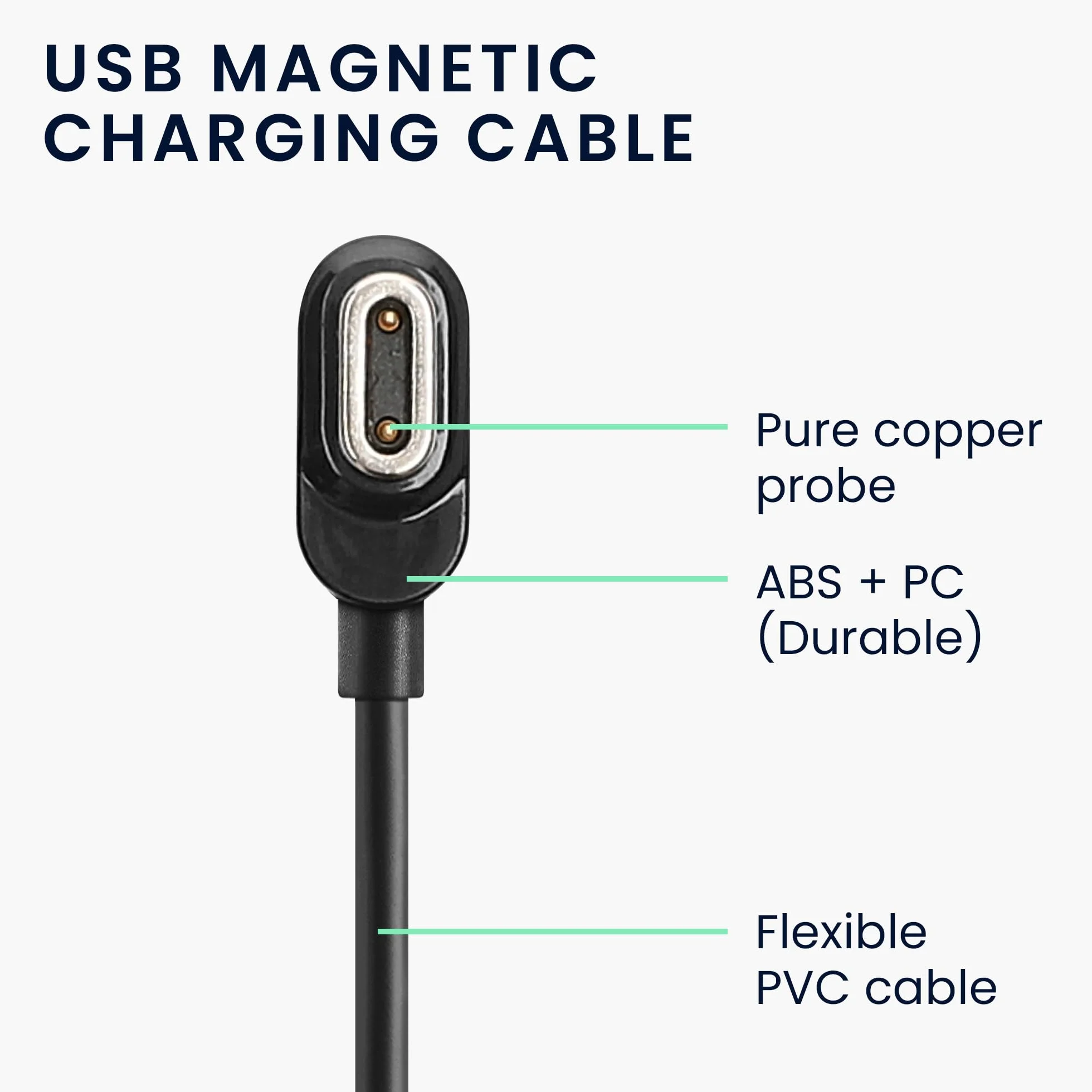 kwmobile Kabel USB do ładowania kompatybilny z imoo Watch Phone Z7 Z8 Z9 Z10 smartwatcha czarny