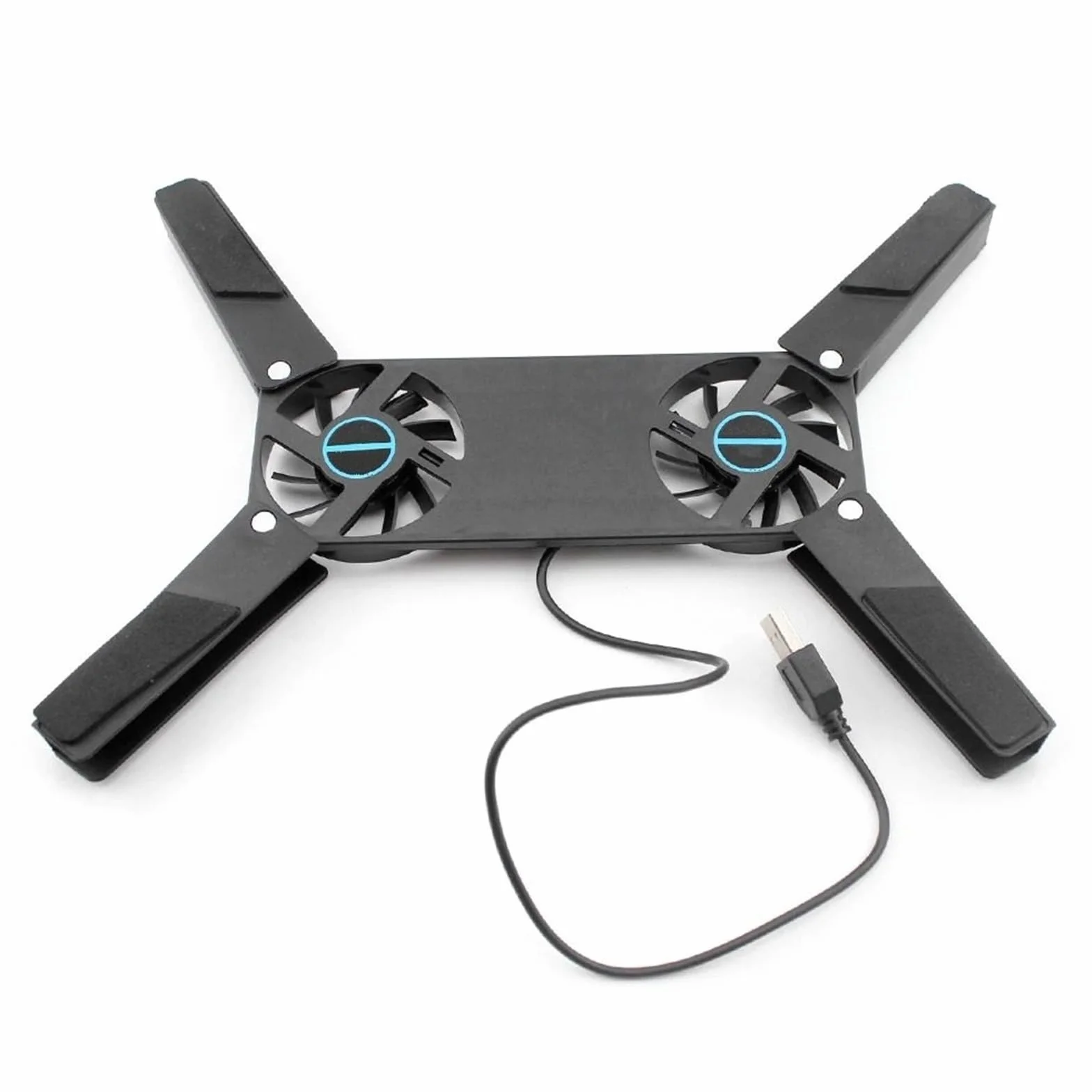 Laptop Cooler Podkładka chłodząca pod laptopa Zasilana przez USB podstawka chłodząca do laptopa z podwójnymi wentylatorami 60mm składana podkładka chłodząca do notebooka podkładka chłodząca do laptopa