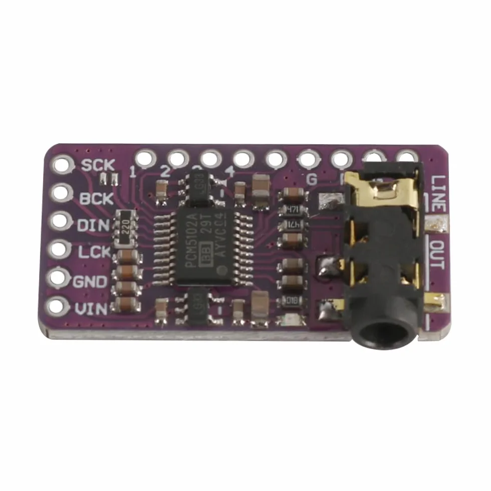 Moduł PCM5102 Audio DAC Decoding Board Cyfrowo-analogowy konwerter Bezstratny cyfrowy moduł audio odpowiedni do Arduino Voice Module