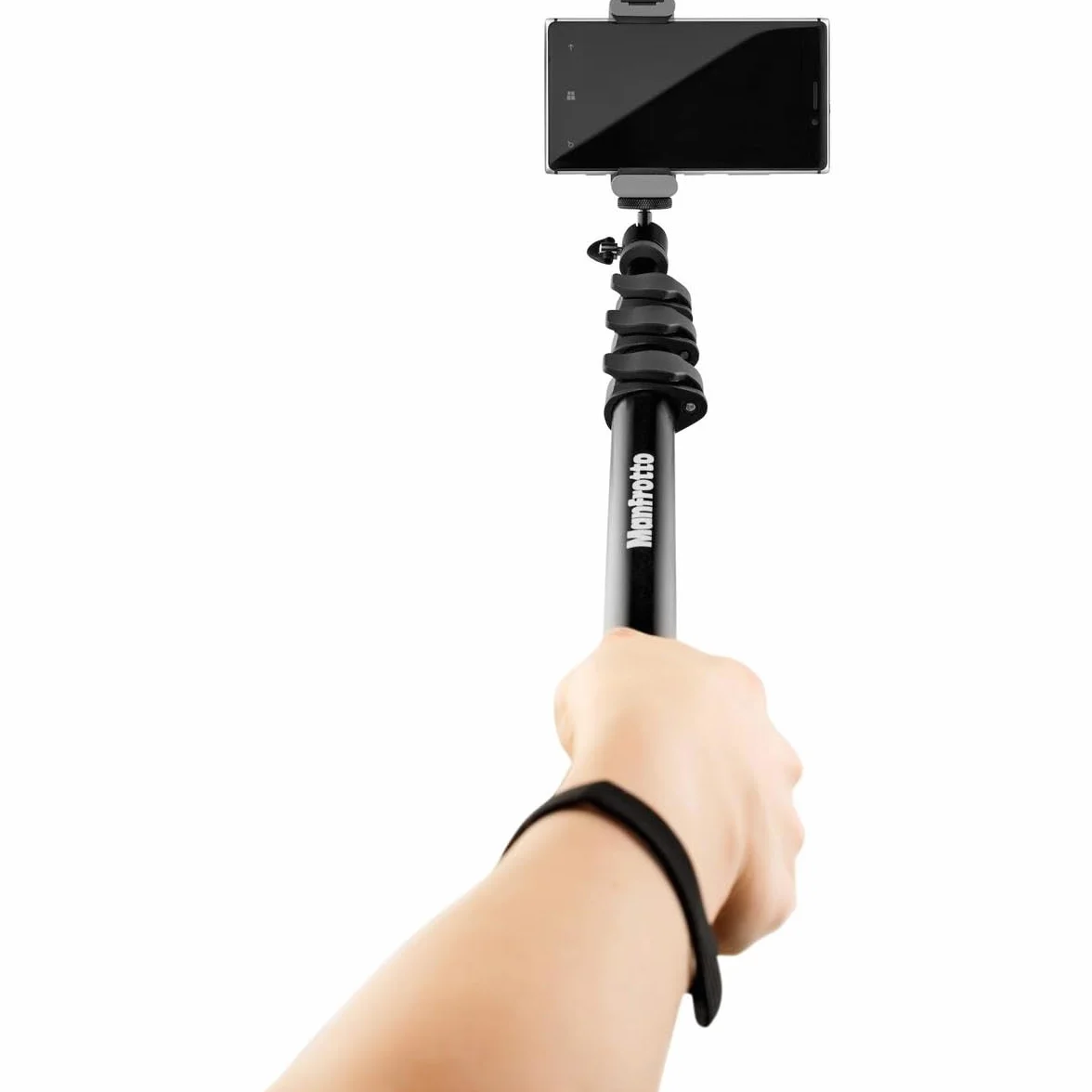 Manfrotto MTWISTGRIP uniwersalny zacisk do smartfona, srebrny