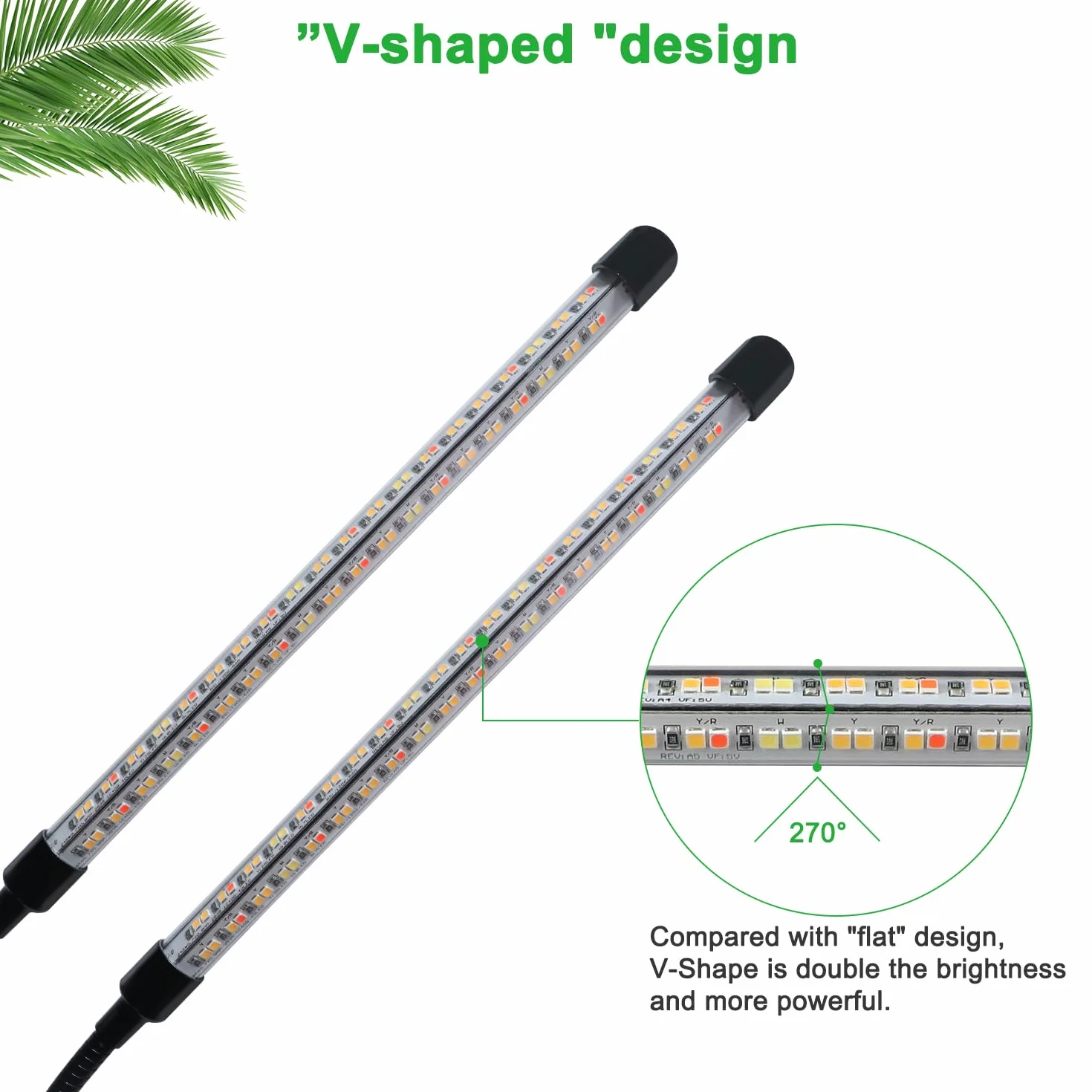 Niello 2-głowicowa lampa do roślin LED, światło roślinne o pełnym spektrum, światło roślinne z timerem, 3 tryby kolorów i 10 poziomów ściemniania, lampa do wzrostu roślin domowych, rośliny domowe