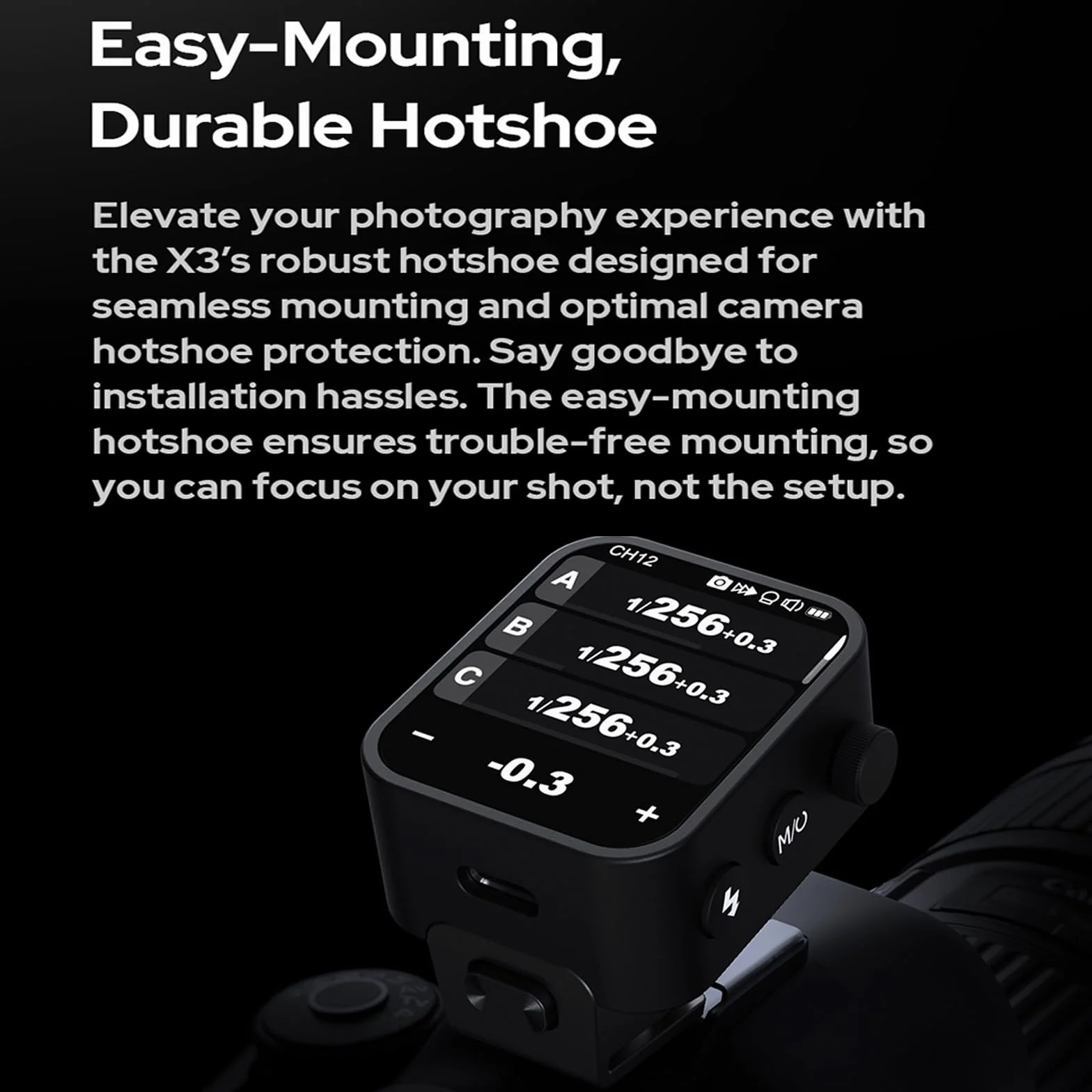 Godox X3F X3 F X3-F TTL bezprzewodowy wyzwalacz lampy błyskowej, nadajnik lampy błyskowej z ekranem dotykowym do aparatów Fuji, wbudowana bateria (Godox X2T /Xpro/XProII ulepszona wersja)