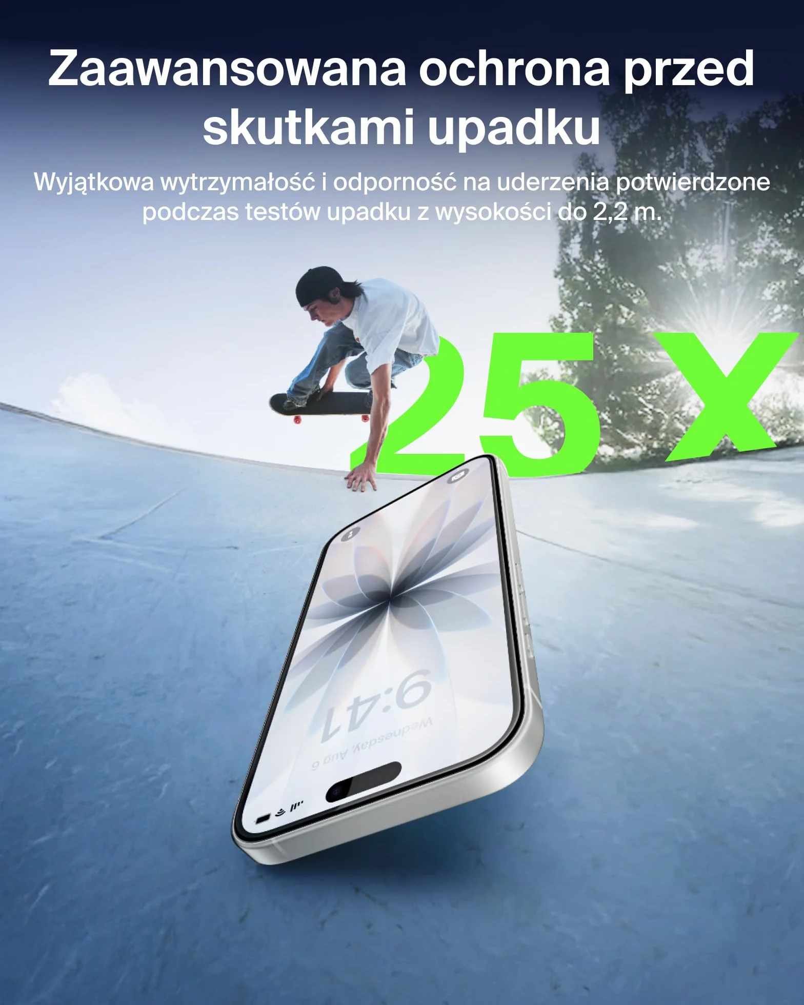Belkin ScreenForce UltraGlass 2 Powlekane Szkło Ochronne do Telefonów iPhone 17 i iPhone 16 Pro, Odporne na Zarysowania, Twardość 9H, Cienkie, Nakładanie Bez Pęcherzyków, Ochrona Całego Ekranu