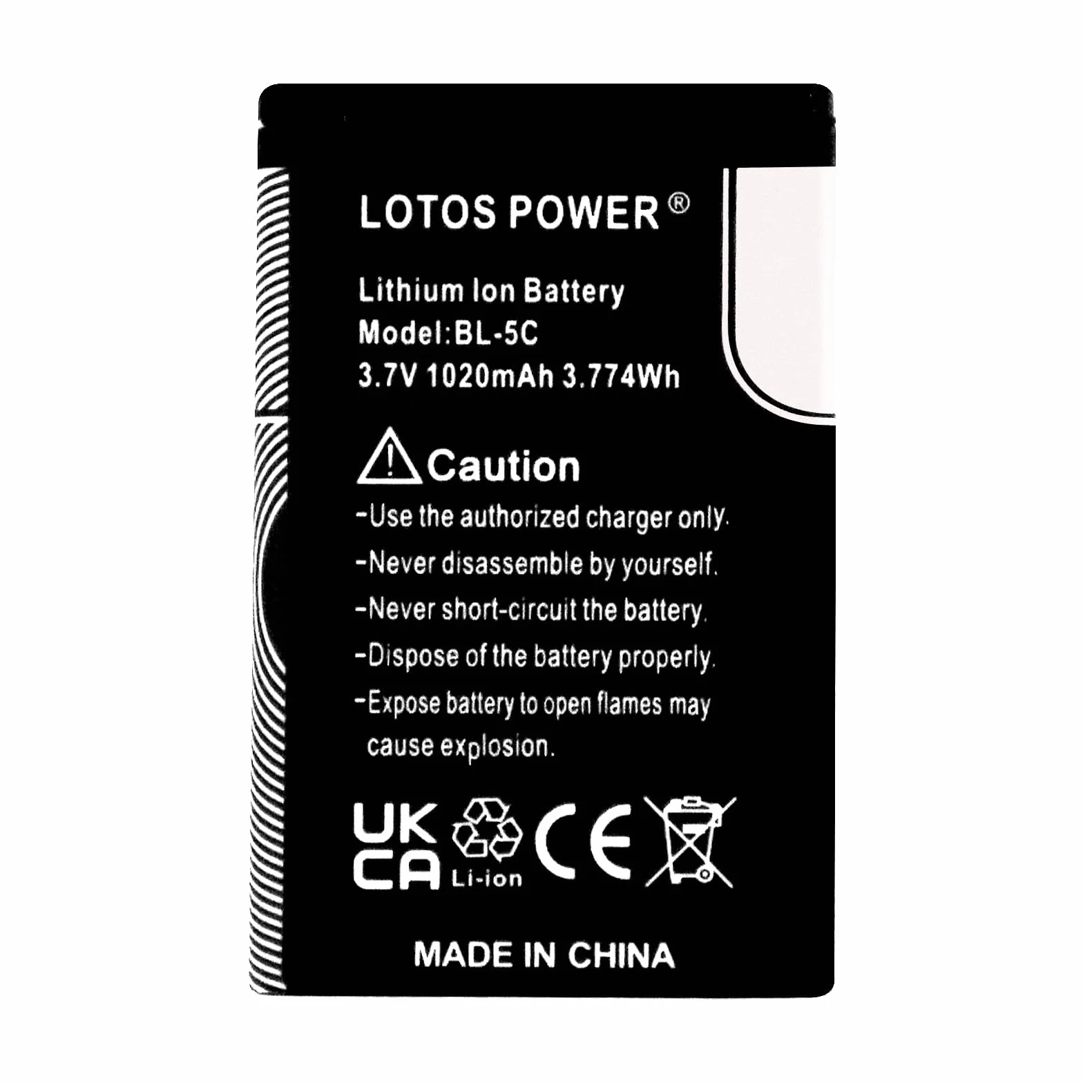 2 szt. bateria 1020 mAh BL-5C/BL5C/BL 5C, do Nokii 6230, 6330, 6263, 6267, 6270, 6555, 6600, 6630, 6670, 6680, 6681, 6682, 6820