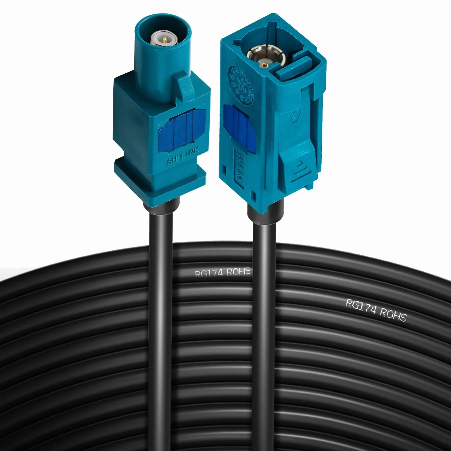 TUOLNK RG174 Fakra Z Kabel Fakra Z Weiblich zu Weiblich RF Koaxialkabel für Auto GPS Navigation GPS Antenne Verlängerungskabel DAB Digital FM AM Radio Sirius XM Satelliten Radio 9.8ft(3M)