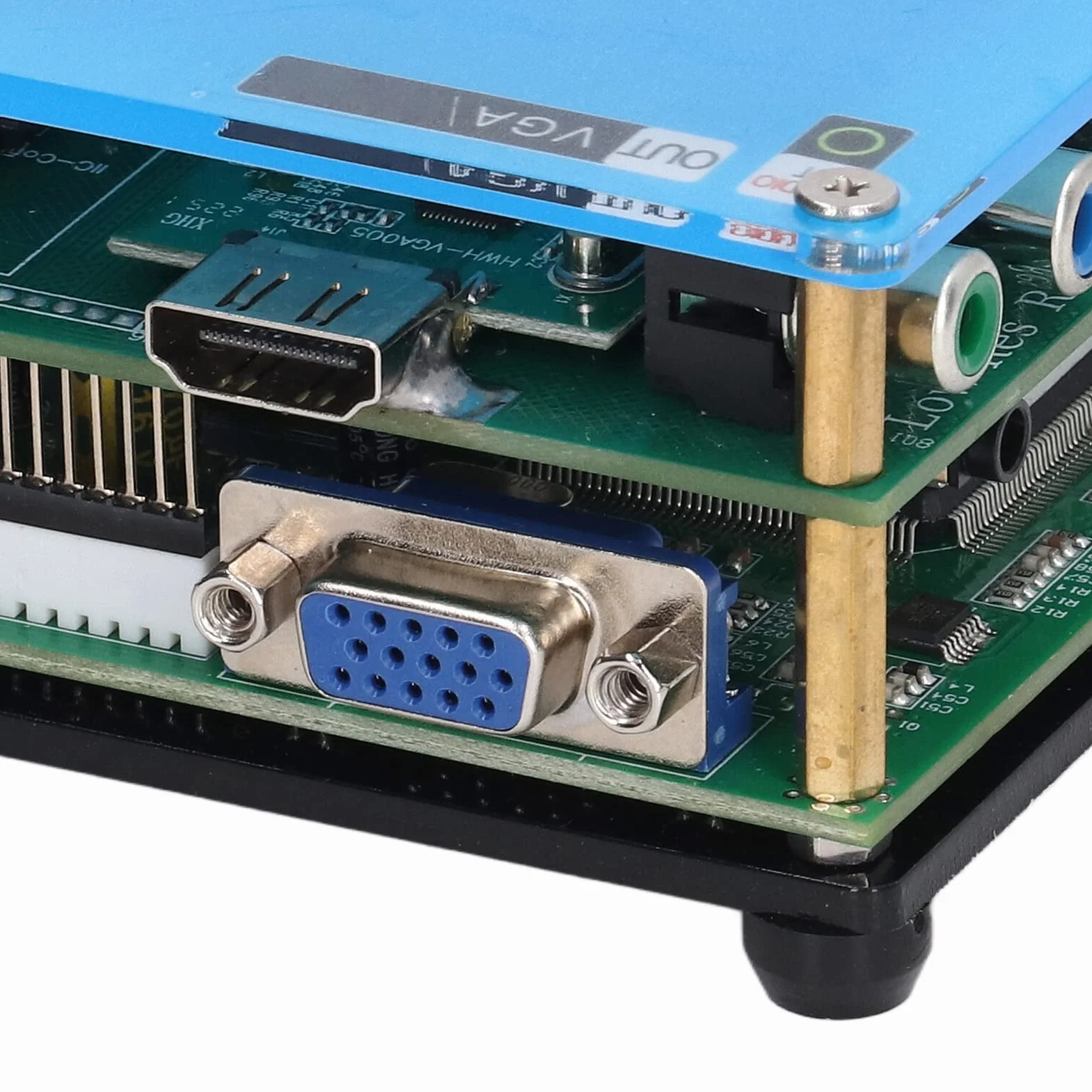 Fafeicy Konwerter VGA GBSC Konwerter Gier Wideo LCD z 3 Trybami Wyjściowymi VGA do Konsol do Gier i Wyświetlaczy CRT Rozdzielczość 480p 720p 1080p