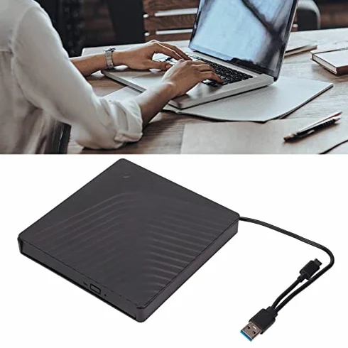 Zewnętrzne Pudełko na Napęd, Zdejmowana Obudowa Zewnętrznego Napędu Optycznego, Obudowa Napędu Optycznego Laptopa USB3.0/USB2.0 5Gbps, do Napędu DVD RW SATA 12.7mm/9.5mm