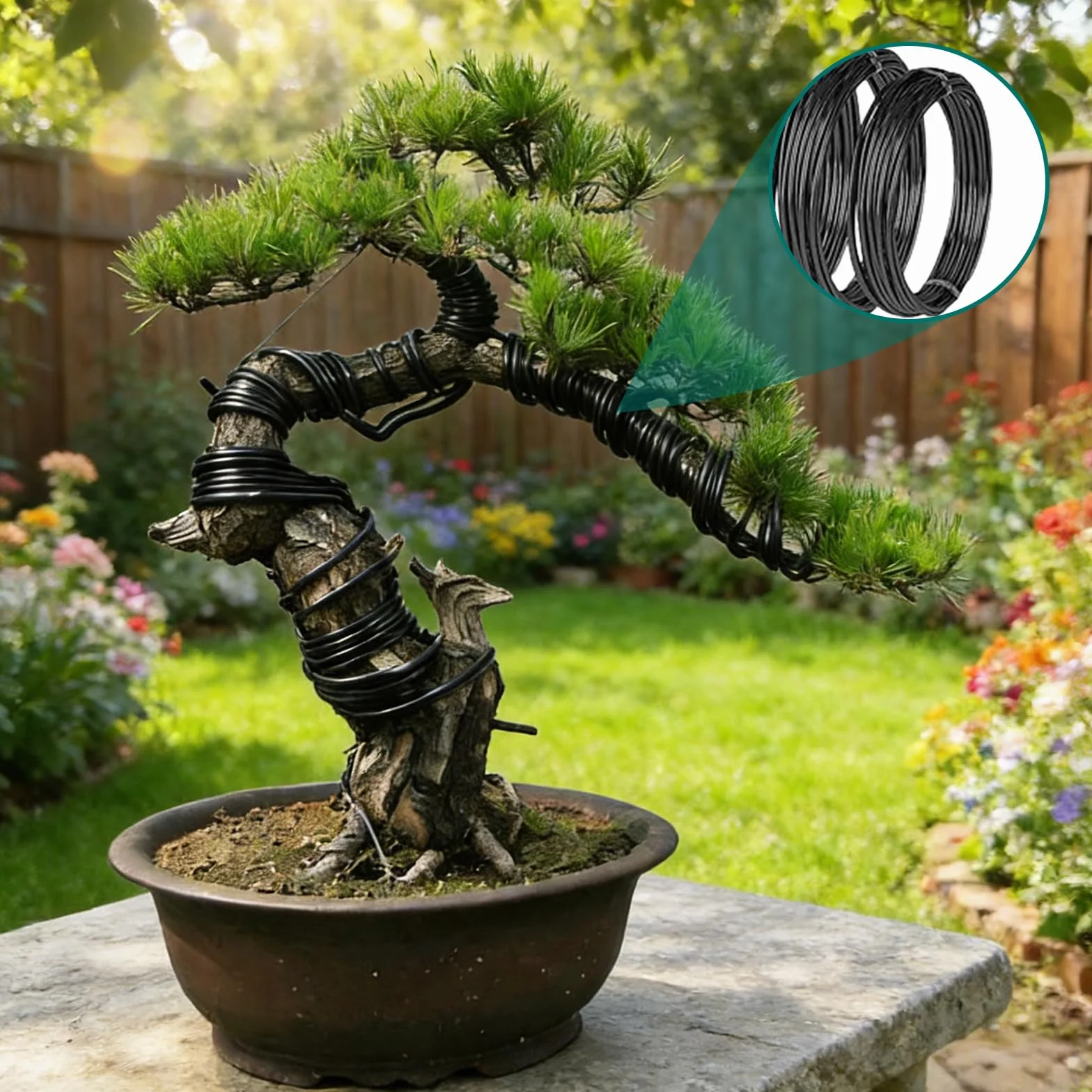 24-częściowy zestaw narzędzi ogrodowych do bonsai z nożyczkami, pęsetą, rękawicami, łopatą