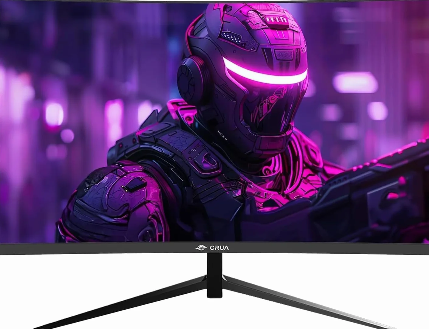 CRUA Zakrzywiony monitor do gier 27 cali 180 Hz/200 Hz, monitor komputerowy FHD 1080P 1800R, 1 ms GTG z FreeSync, niskie rozmycie ruchu, ochrona oczu, VESA, DisplayPort, HDMI,