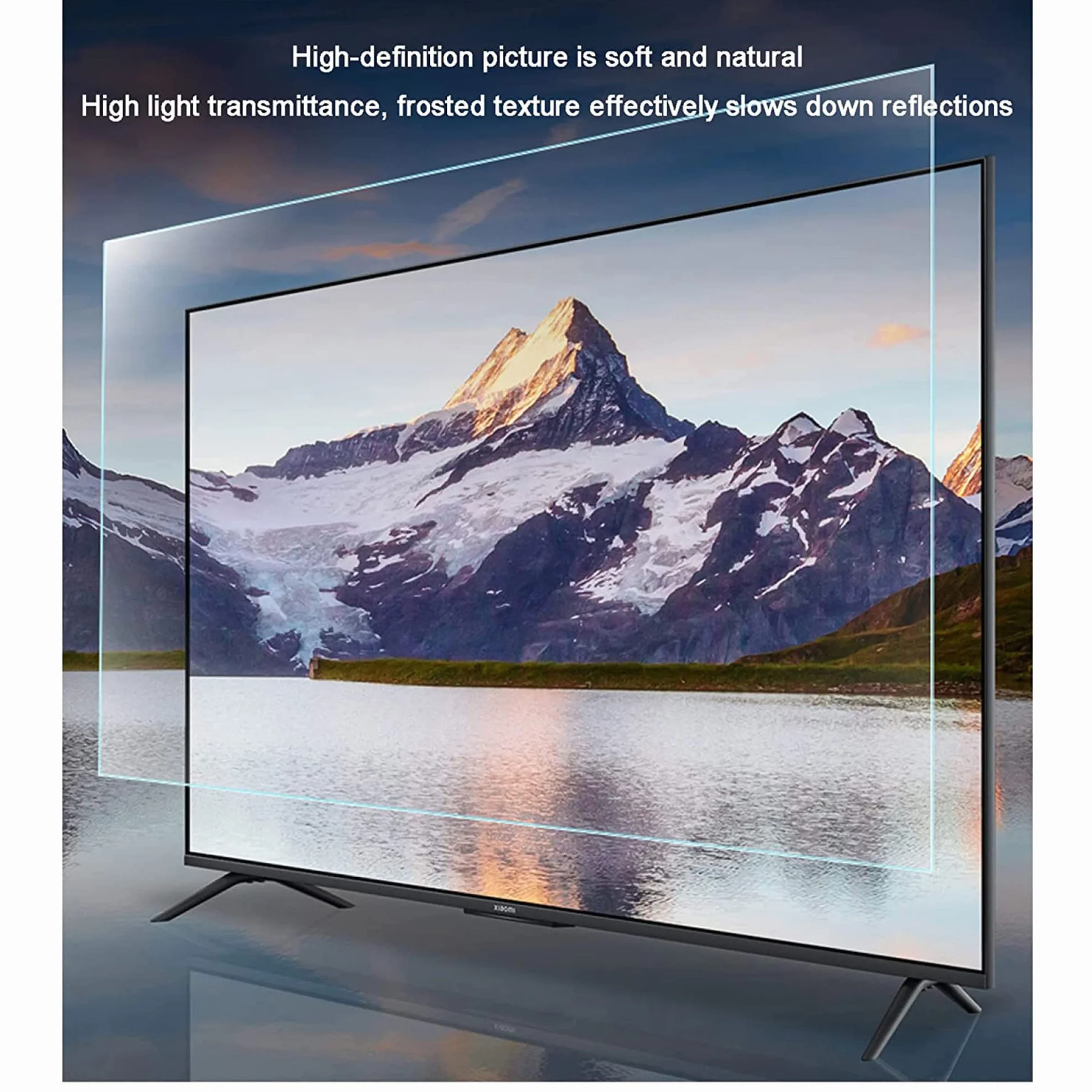 Osłona ekranu Smart TV, Folia ochronna na ekran telewizora 32-75 cali Filtr matowy uniwersalny(50in 1095x616mm)