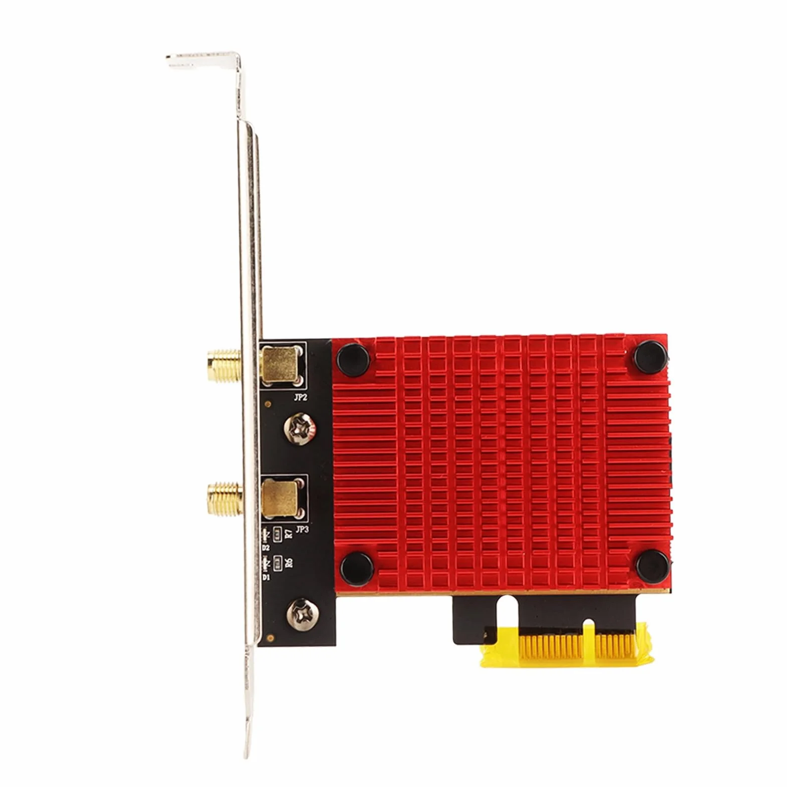 Bezprzewodowa karta PCIe, obsługa anteny 6dBi High Gain Dual Band 2.4G 5G do 3000 Mb/s, kompatybilna z interfejsem PCIe X4 X8 X16, wymienna antena zewnętrzna obsługuje system Winodows10 11 64-bitowy