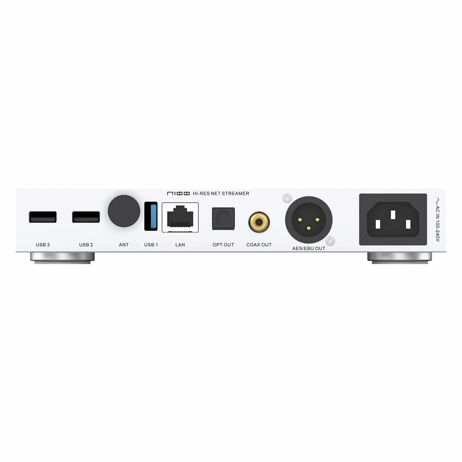 SMSL N100 Hi-Res Network Streamer Obsługuje połączenia VOLUMIO, TIDAL, QOBUZ Wyjście optykalne/koncentryczne/AES/EBU/USB, wejścia USB 2.0/USB3.0/LAN/WIFI