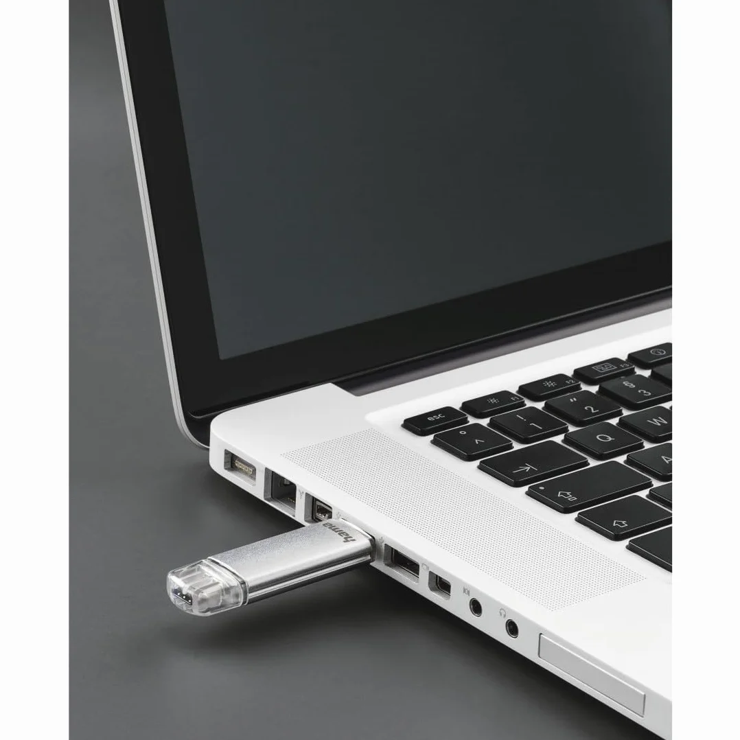 Hama C-Latea Pamięć USB C USB A 64 GB 40 MB/s Pendrive Srebrny