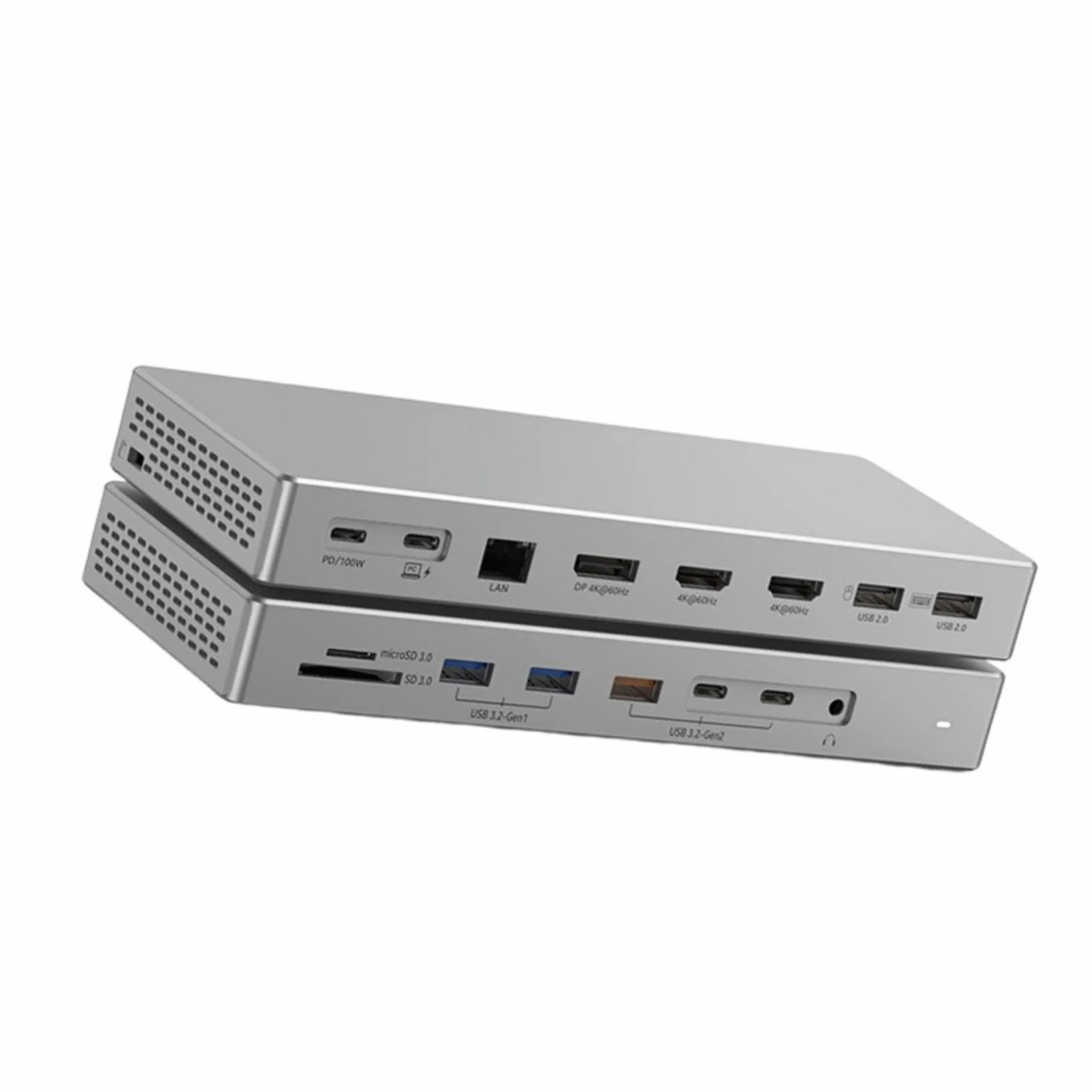 Koncentratory 4K z wieloma wyświetlaczami USB C, 16-portowe adaptery z gigabitowym ładowaniem Ethernet, port USB 3.2, adaptery Ethernet HDTV DP