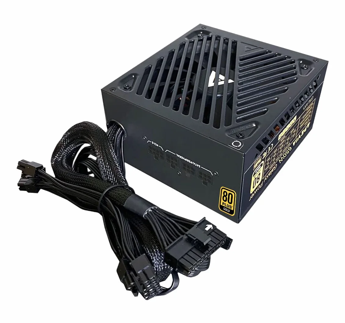 Apevia ATX-GX650W Galaxy 650W 80+ Gold Certified Active PFC ATX półmodułowy zasilacz do gier