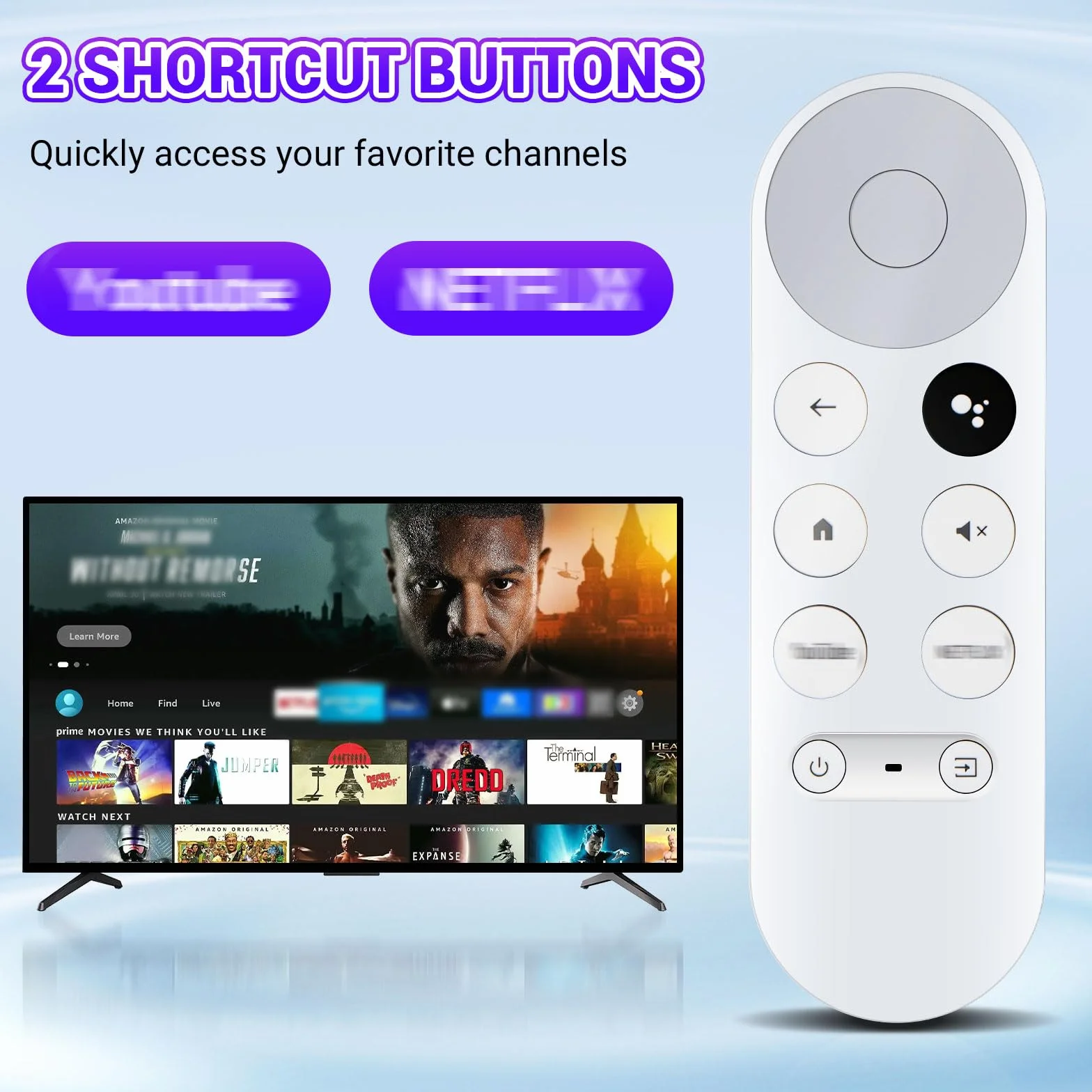 G9N9N zamiennik pilota do Google Chromecast TV 4K Snow Bluetooth, pilot głosowy, kompatybilny z Google GA01409-US, GA01919-US, GA01920-US, GA01923-US, GA02463-US, GA02464-US