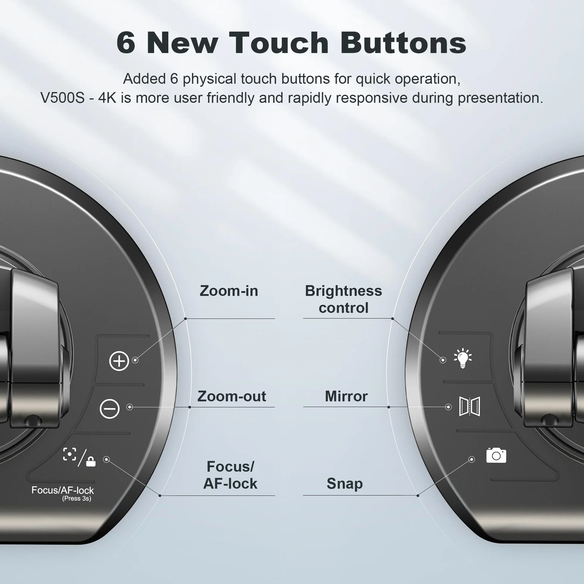 JOYUSING 13-megapikselowa kamera do dokumentów i wizualizator USB, szablony do A3, oświetlenie LED, autofokus, hybrydowe nauczanie z OBS, Zoom, Skype i zespołem, kompatybilne z systemami Windows, Mac
