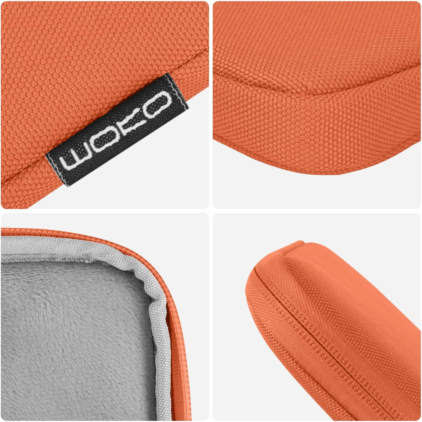 MoKo 9-11 Inch Tablet Sleeve Case for iPad Air M3, iPad A16 2025, iPad Pro 11 M4, Galaxy Tab S8/S9 11", Orange