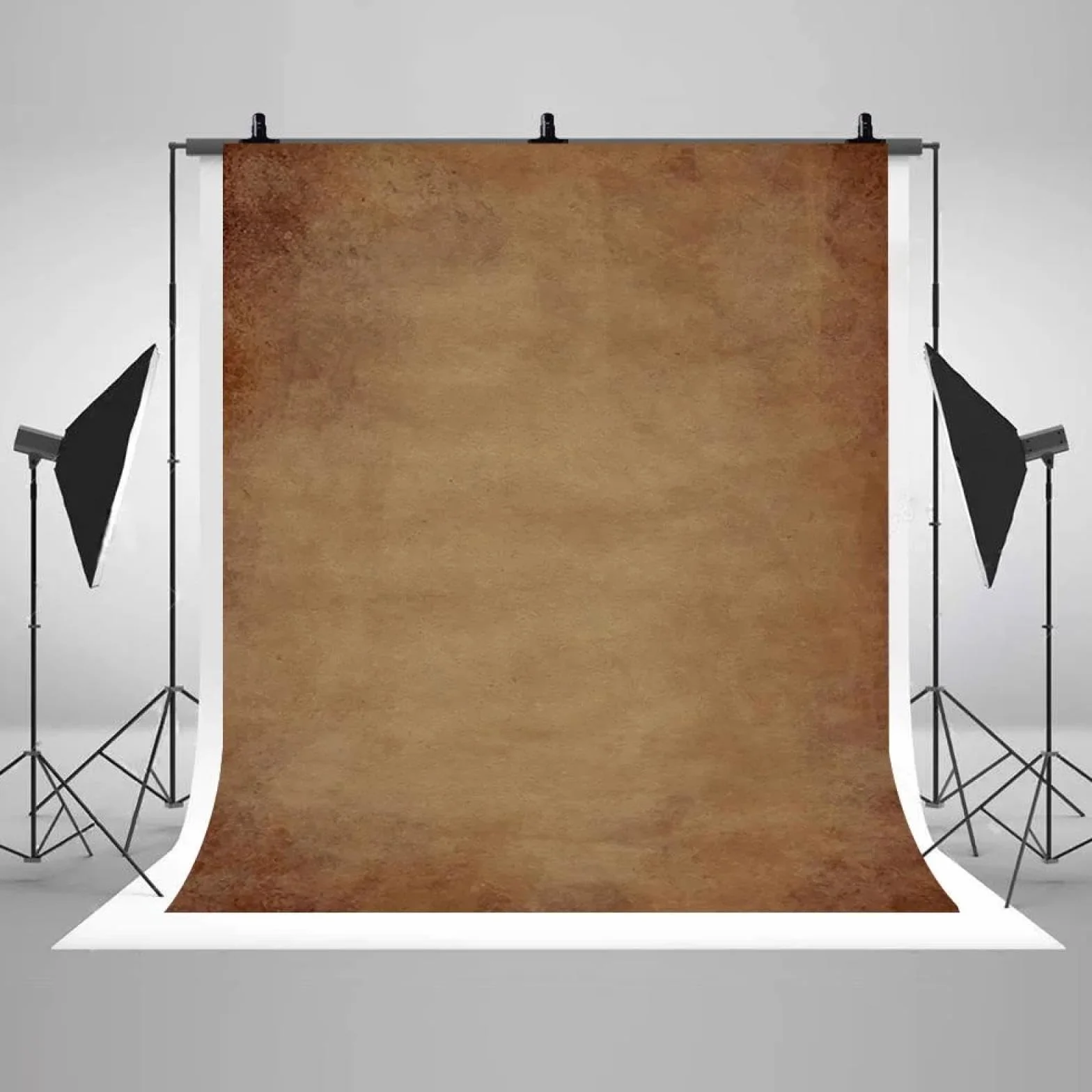 Abstrakcyjne tła ścienne ciemnożółte gradientowe brązowe tło fotograficzne portret dziecko retro sesja zdjęciowa studio fotograficzne 350 x 240 cm