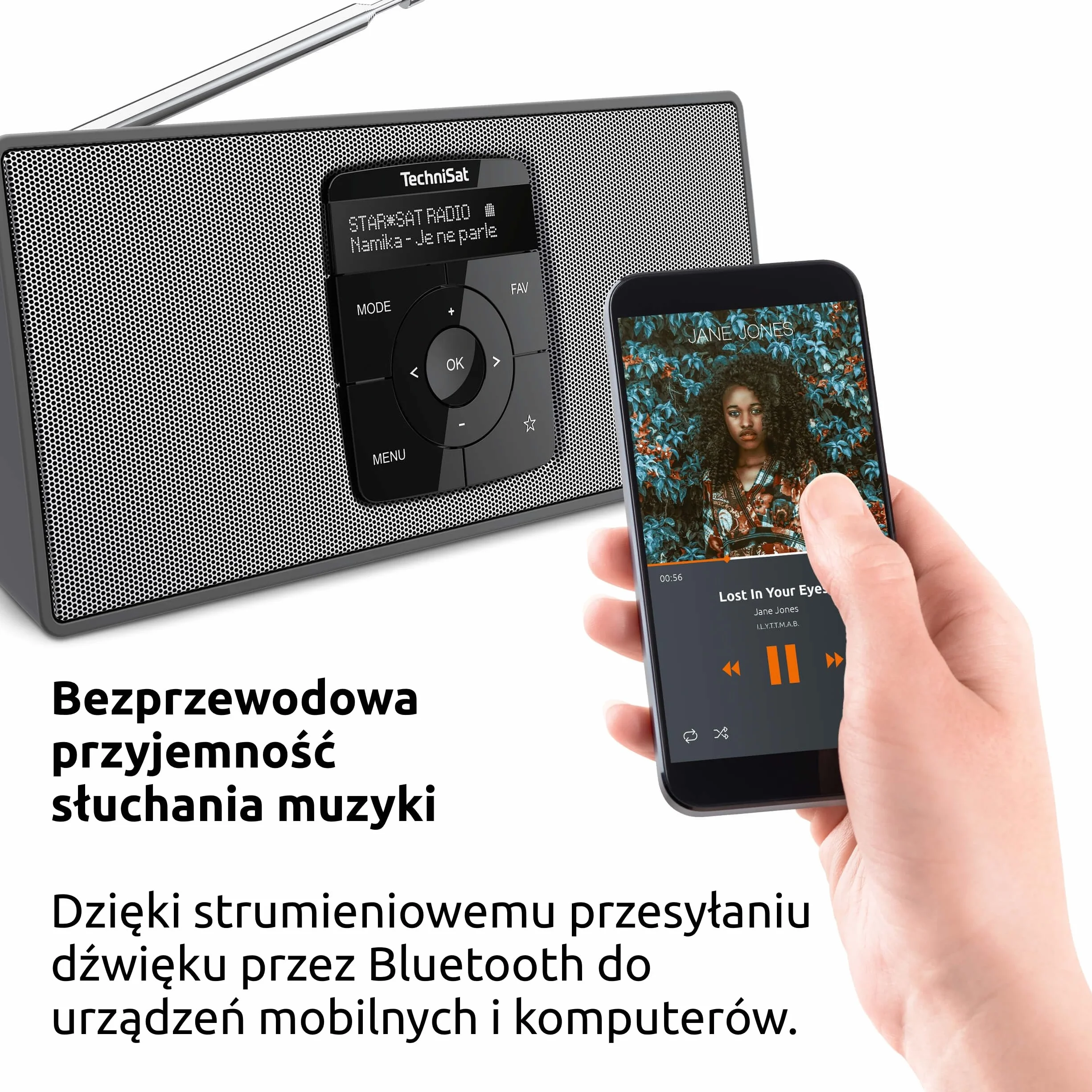 Technisat Digitradio 2 S 0000/3911 Radio, Czarny/Srebrny, 10.9 x 24.5 x 4.7 cm