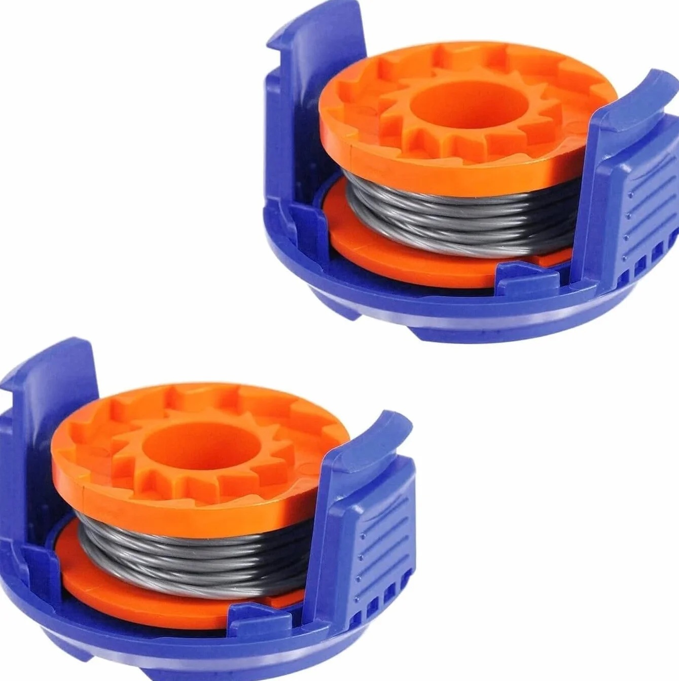 2/4/8 PACK Zapasowa szpula do trymera i osłona szpuli do MacAllister MGTP18Li 1,5 mm 1 x 2,5 m szpula do podkaszarki do trawy i akcesoria żyłkowe (2 szt.)
