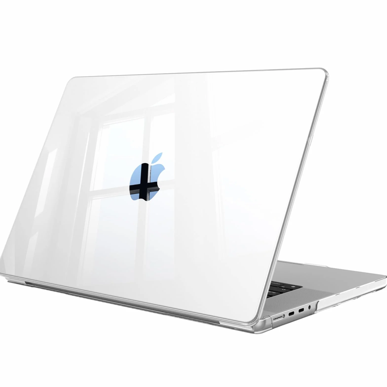 Fintie Etui kompatybilne z MacBook Pro 16 (2026-2021) M5 M4 M3 M2 M1 Pro/Max A3428 A3429 A3186 A3403 A2991 A2780 A2485, ultracienkie, twarde etui ochronne kompatybilne z MacBook Pro 16, przezroczyste