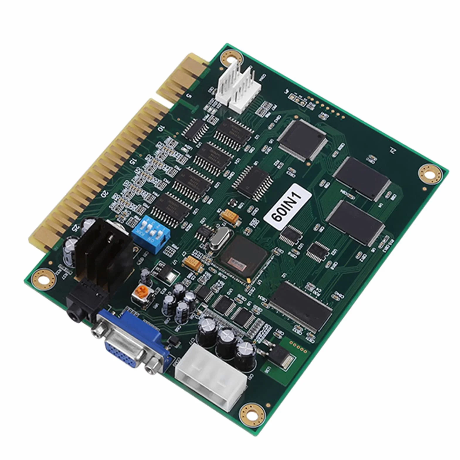 Klasyczna Wielokadowa Płytka PCB 60 w 1 z Nowym Systemem Oszczędzania Punktów, Obsługuje Monitory CGA/VGA dla Kolekcjonerów Gier