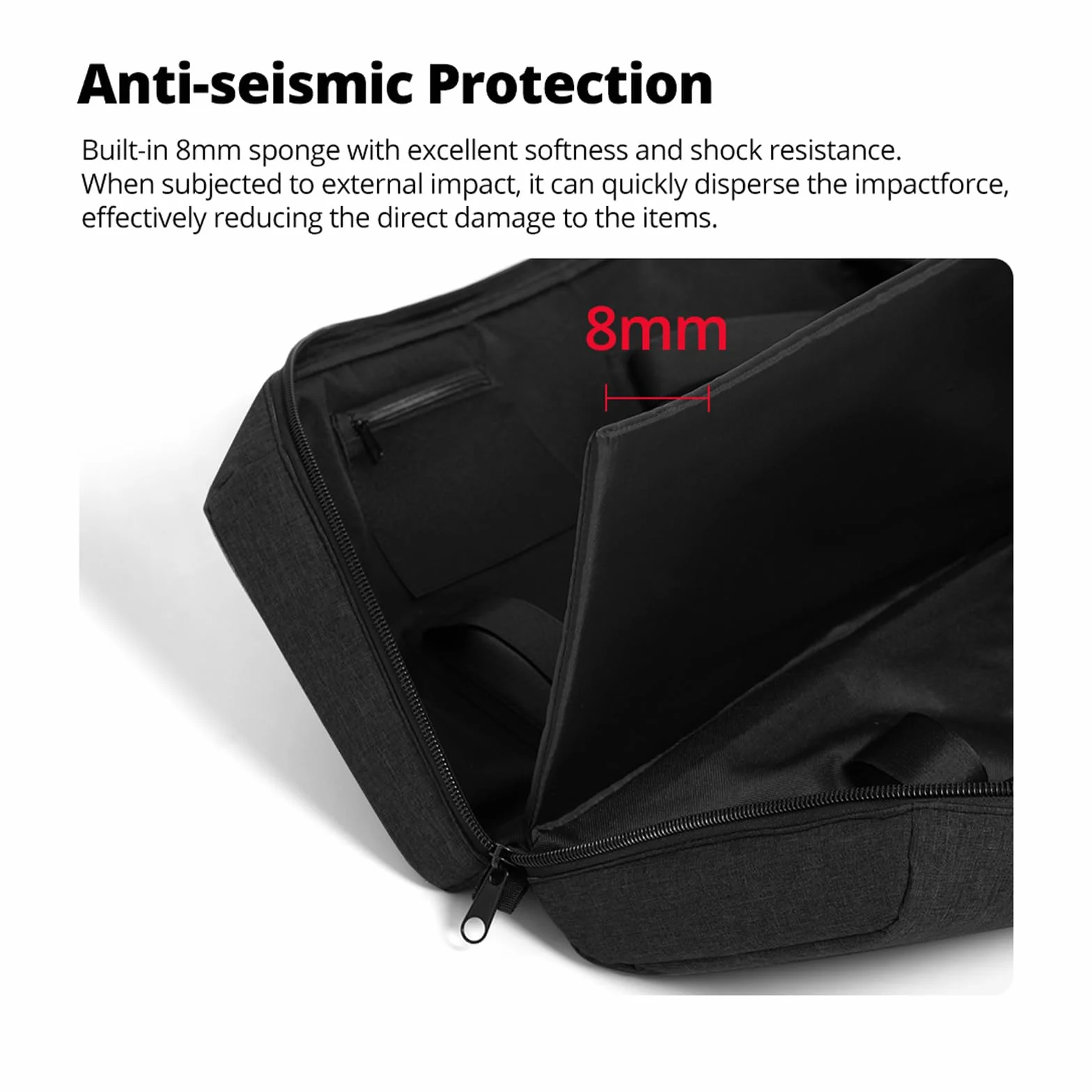 AMBITFUL PB20 C-Stand Carrying Bag 132 * 19 * 13 cm / 51.9'' *7.4'' *5.11'' for Boom Arm-Photography Light Stand, Szary