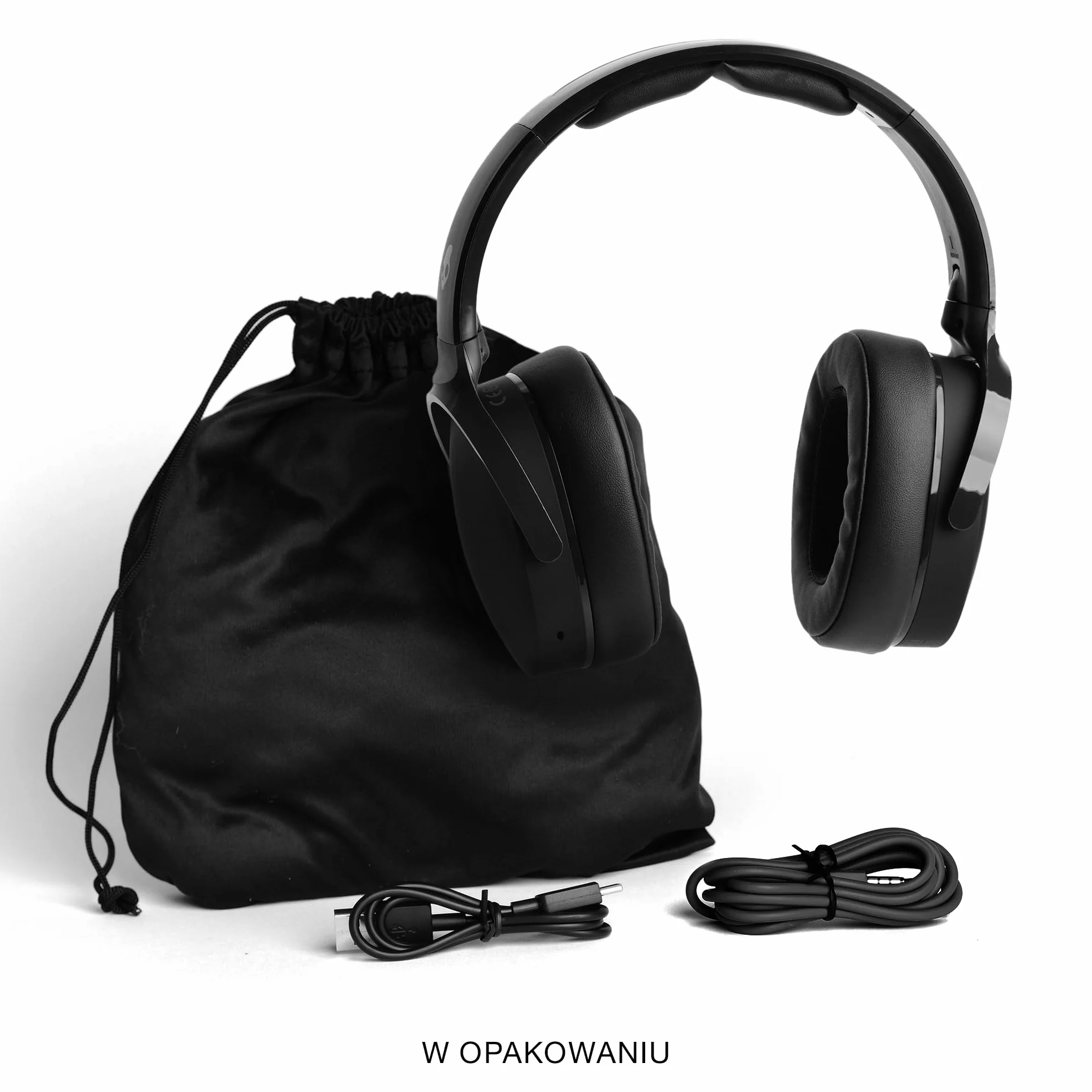 Skullcandy Hesh Evo Bezprzewodowe Słuchawki Nauszne, 36 godz. Słuchania, Mikrofon, Obsługa iPhone’a, Androida i urządzeń Bluetooth – czarny