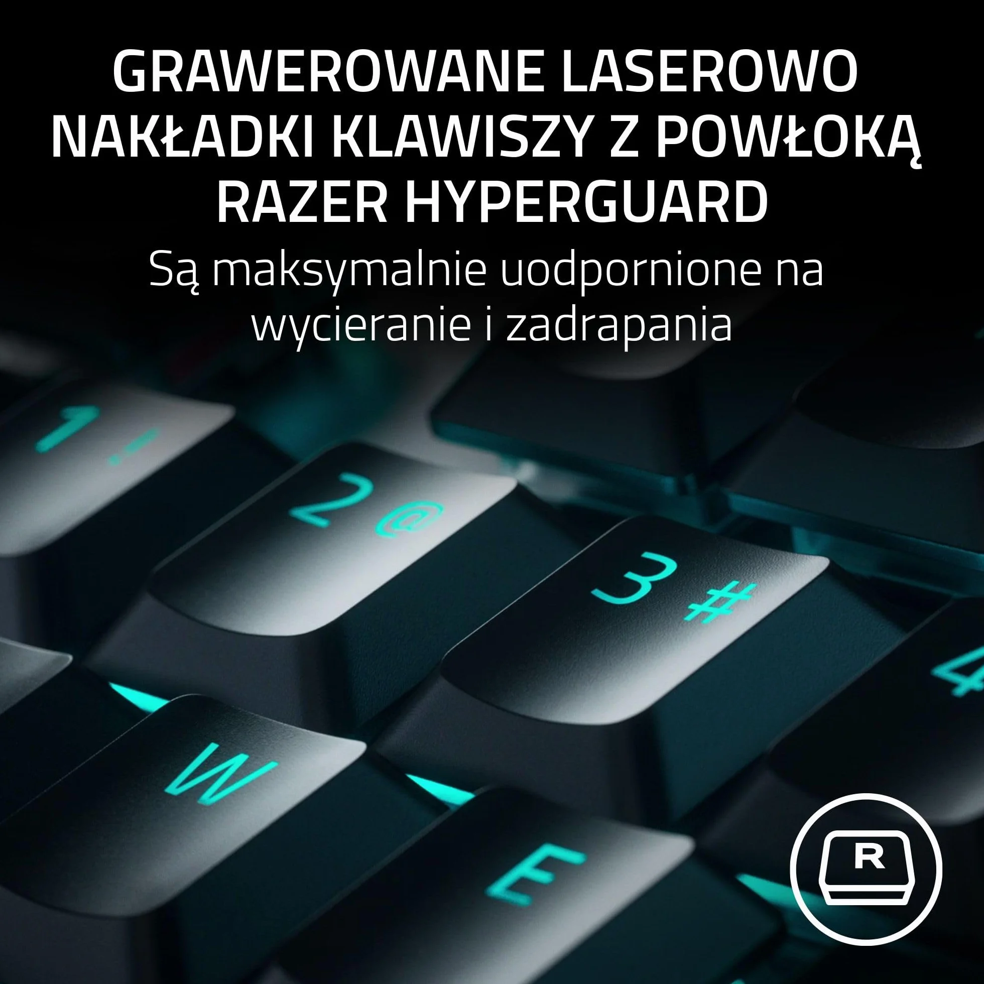 Razer DeathStalker V2 (Red Switch) – niskoprofilowa klawiatura optyczna do gier (liniowe przełączniki optyczne, HyperSpeed Wireless, USB-C, laserowo wycinane nasadki klawiszy), układ QWERTY US, czarna