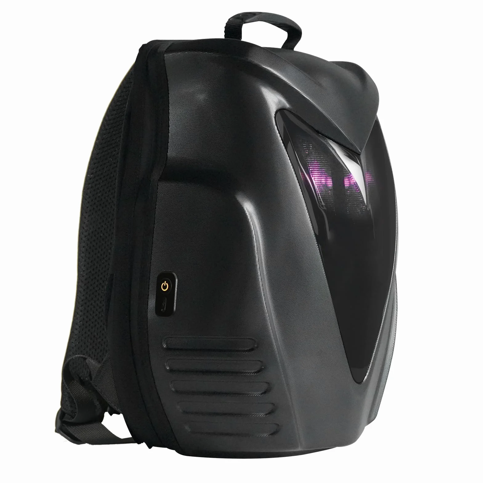 Generic Plecak LED Olśniewający Programowalny Kolorowy Laptop na Motocykl Przenośny Kolarstwo Duża pojemność Twarde Etui Owl Eye 16,34 X 14,17 X 8,66 Cala na Boże Narodzenie, Urodziny i Walentynki