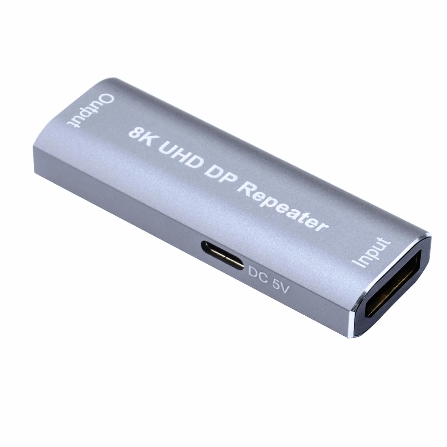 Wzmacniacz DisplayPort 8K, wzmacniacz sygnału DP, obsługa formatów audio DTS-HD/Dolby truehd/DTS/Dolby-ac3 / DSD (szary DP 1.4)