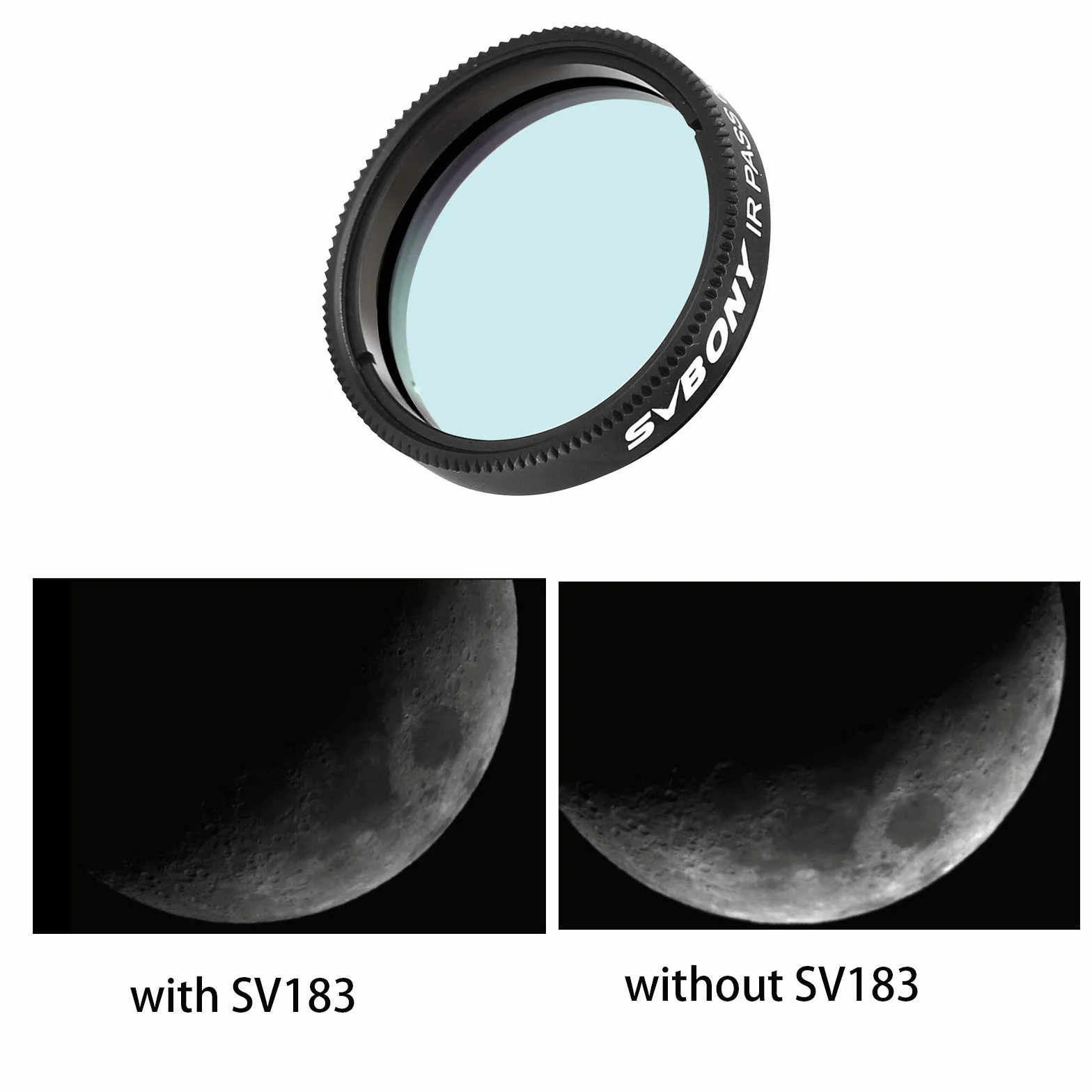 Svbony SV183 filtr IR Pass 685 nm zmniejsza efekty widzenia podczas fotografowania planetarnego (3,2 cm)