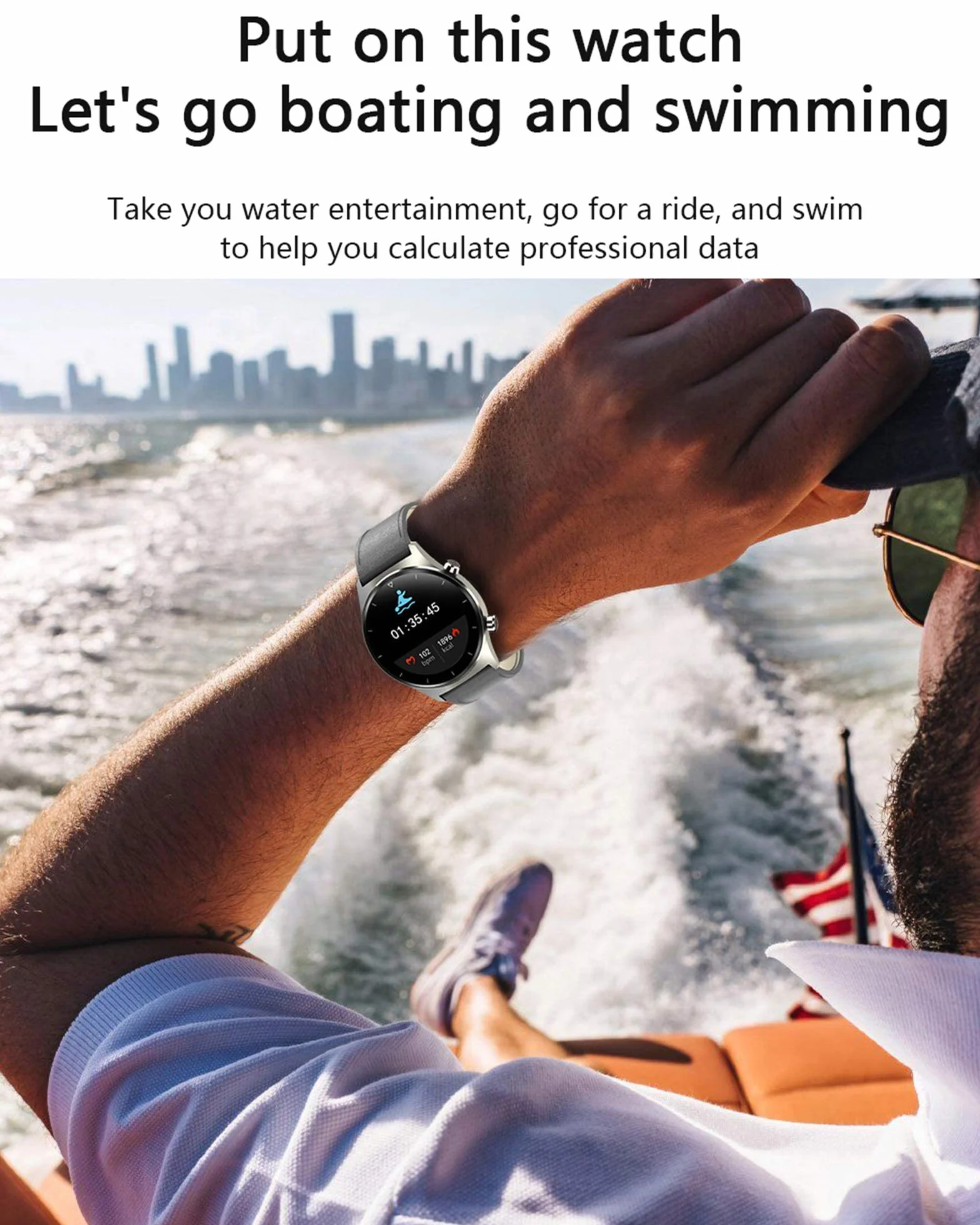 Inteligentny zegarek na Androida iOS Fitness Tracker z pulsometrem Ciśnienie krwi IP68 Wodoodporny Tlen we krwi Krokomierz Monitorowanie snu Inteligentny zegarek Bluetooth dla kobiet Mężczyźni B (E)