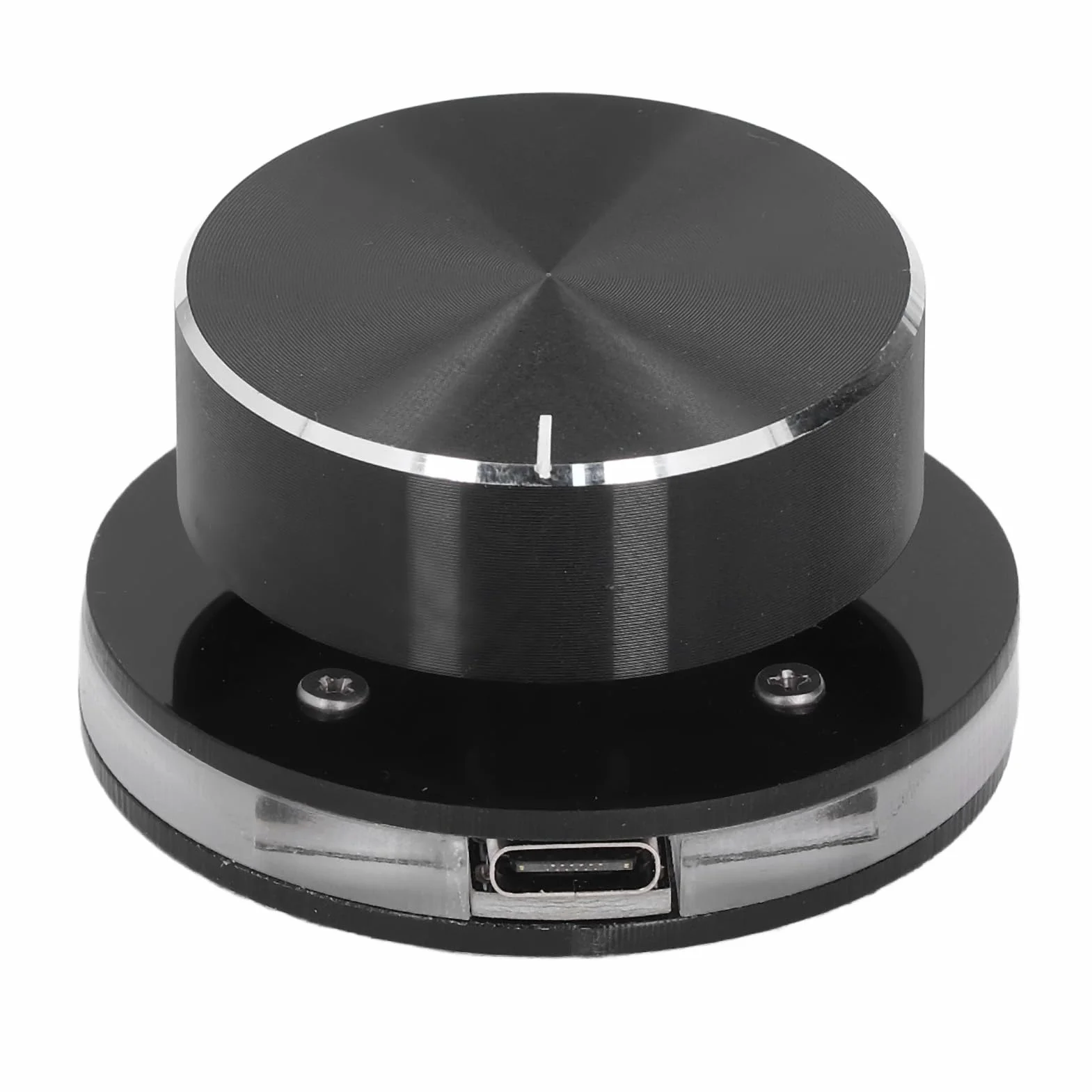 Kontroler Audio, Pokrętło Sterowania Objętością Objętości USB z Pokrętłem Objętości światła RGB dla Systemu Android System PC Multimedia Type C Zewnętrzny Kontroler Regulacji Mediów