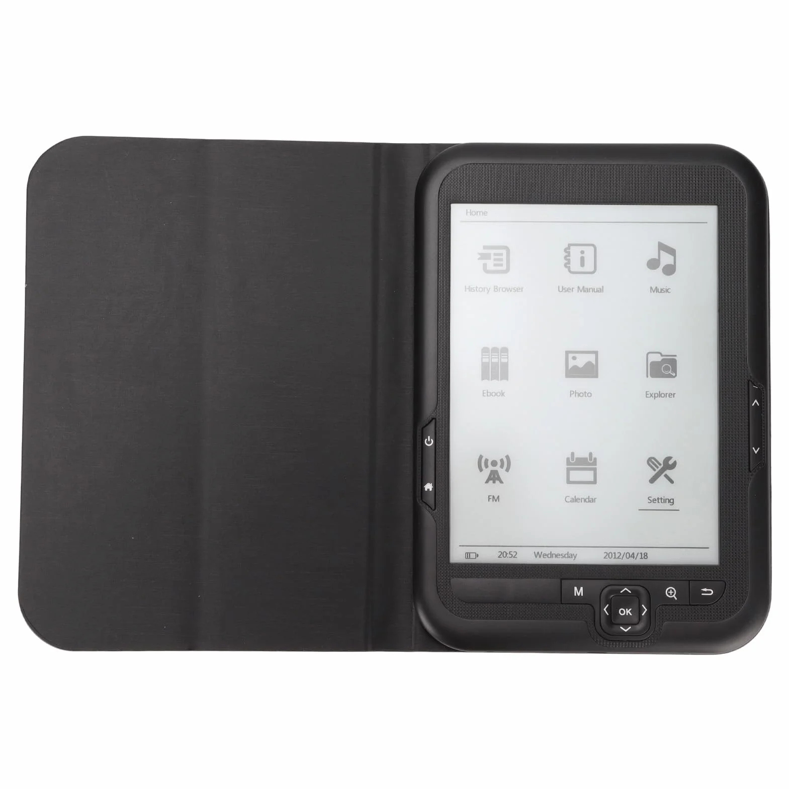 Czytnik E, 6-calowy Czytnik E HD 800 X 600, Ochrona Ekranu Atramentem Czytniki E-booków z Etui Ochronnym, Obsługa FM, Odtwarzanie Muzyki, Elektroniczne Urządzenie Kieszonkowe