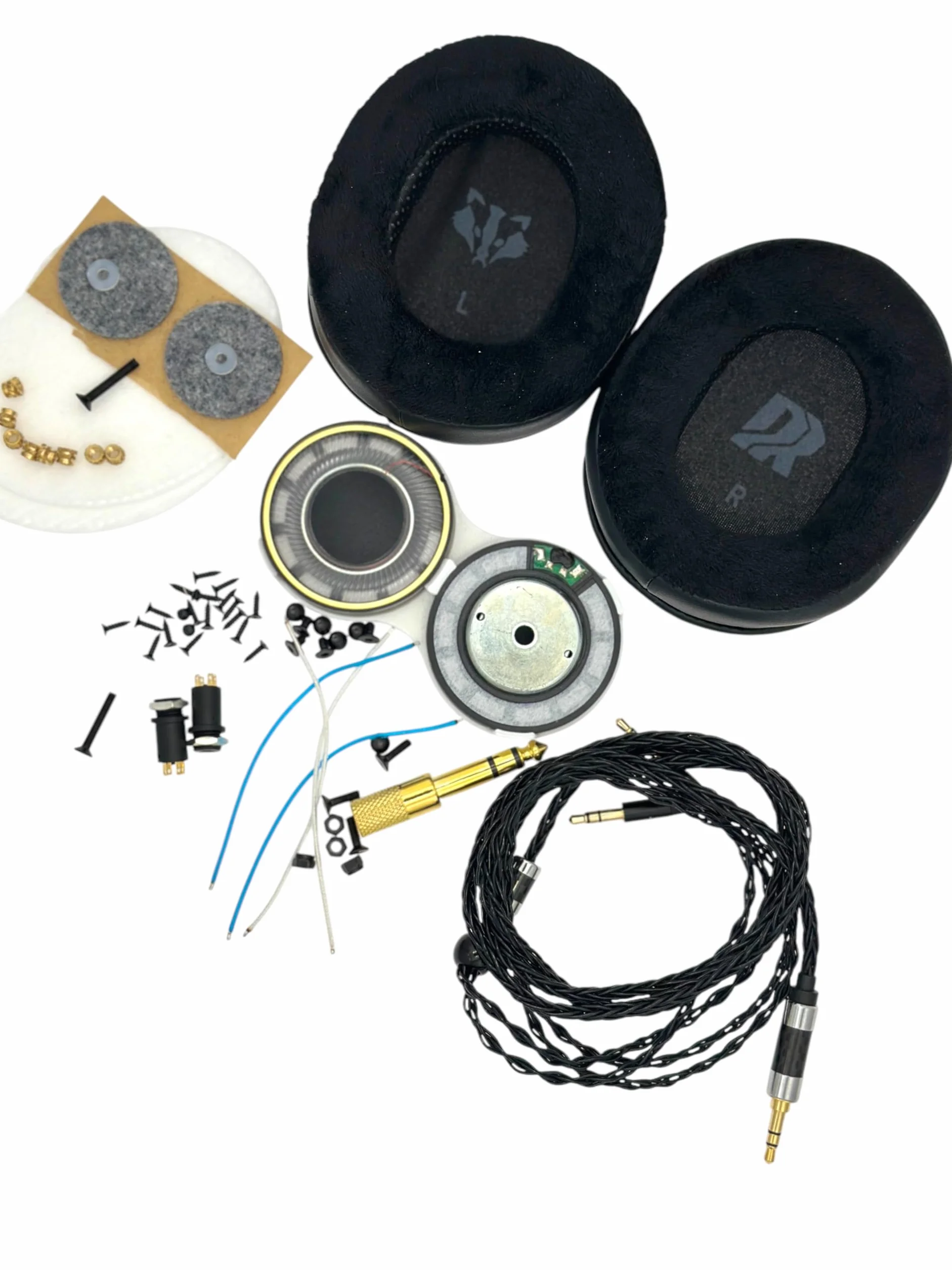 ProRock Headphones Set Black Cable (Czarny)