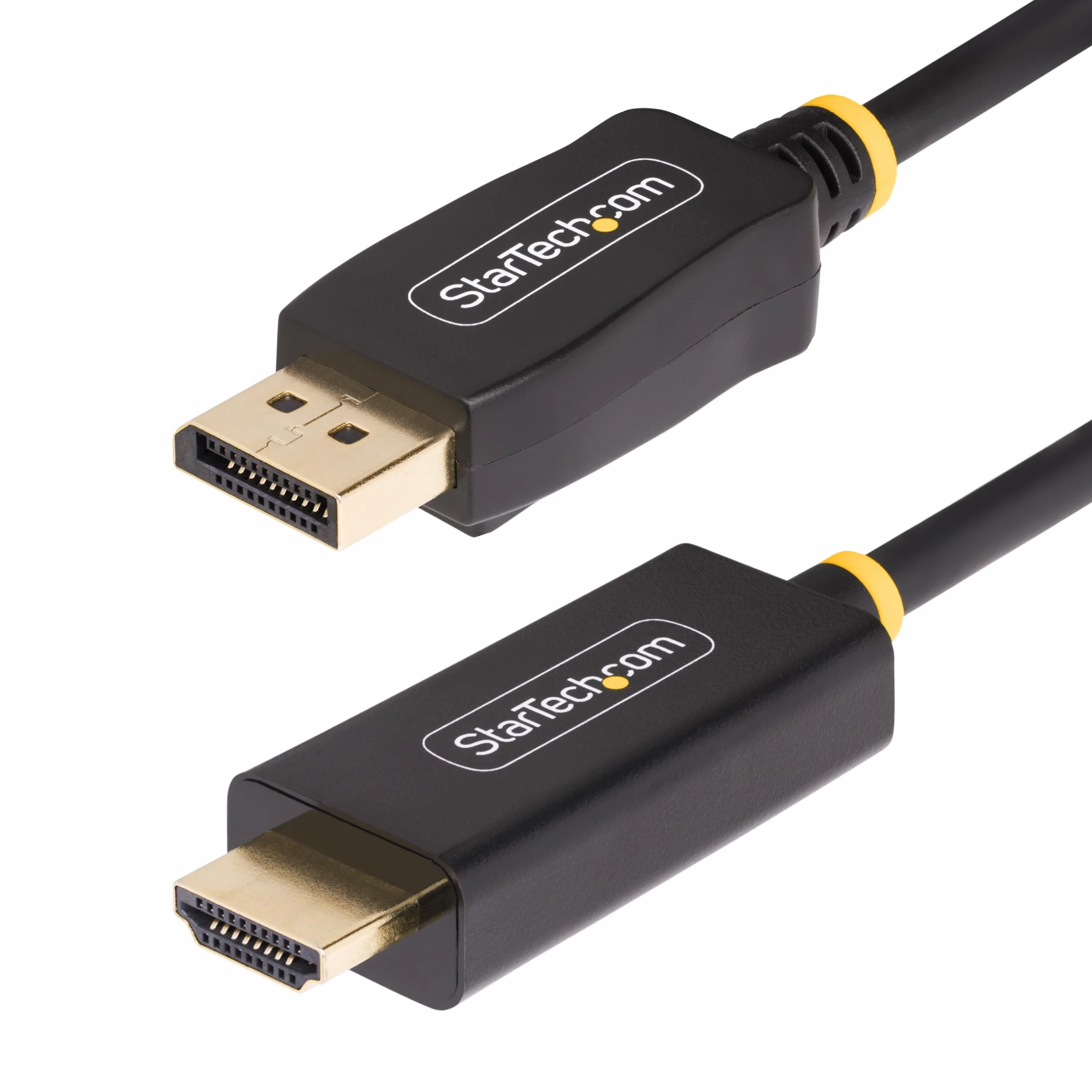 StarTech Kabel przejściowy DisplayPort na HDMI, 4K 60 Hz z HDR, DP na HDMI 2.0b, aktywny konwerter wideo