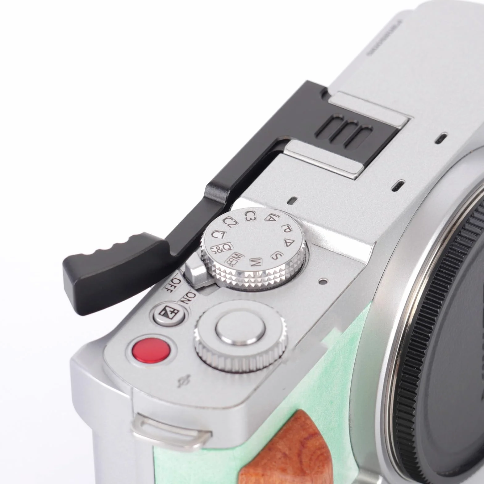 Uchwyt na kciuk do Panasonic LUMIX S9, podpórka pod kciuk z antypoślizgowym wzorem, zwiększona stabilność i komfort dla lepszego fotografowania (czarny)