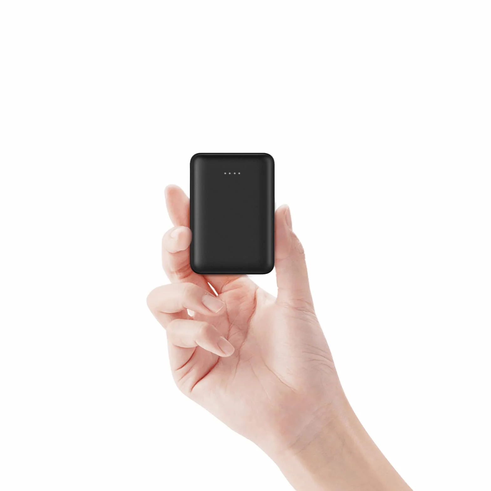 Mini Power Bank 10000 mAh Ultra kompaktowy, 2 porty USB 2,4 A szybkie ładowanie bateria zapasowa przenośna uniwersalna ładowarka do iPhone iPad Huawei do wszystkich smartfonów