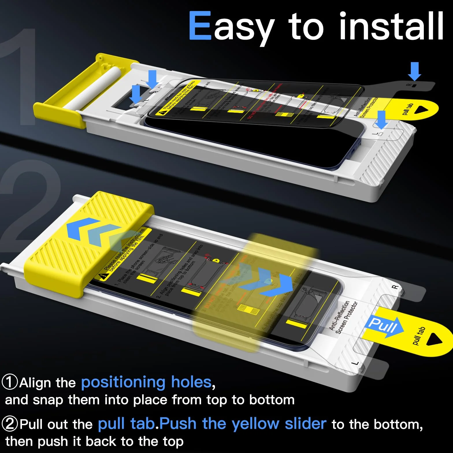 JETech Pełna Pokrycie Ochraniacz Ekranu dla iPhone 17 Pro, AR Powłoka Antyodblaskowa, Czarna Krawędź Szkło Hartowane Antyodciskowy & Narzędzie Instalacyjne Auto-Align, 6,3 Cala, 2 Sztuki