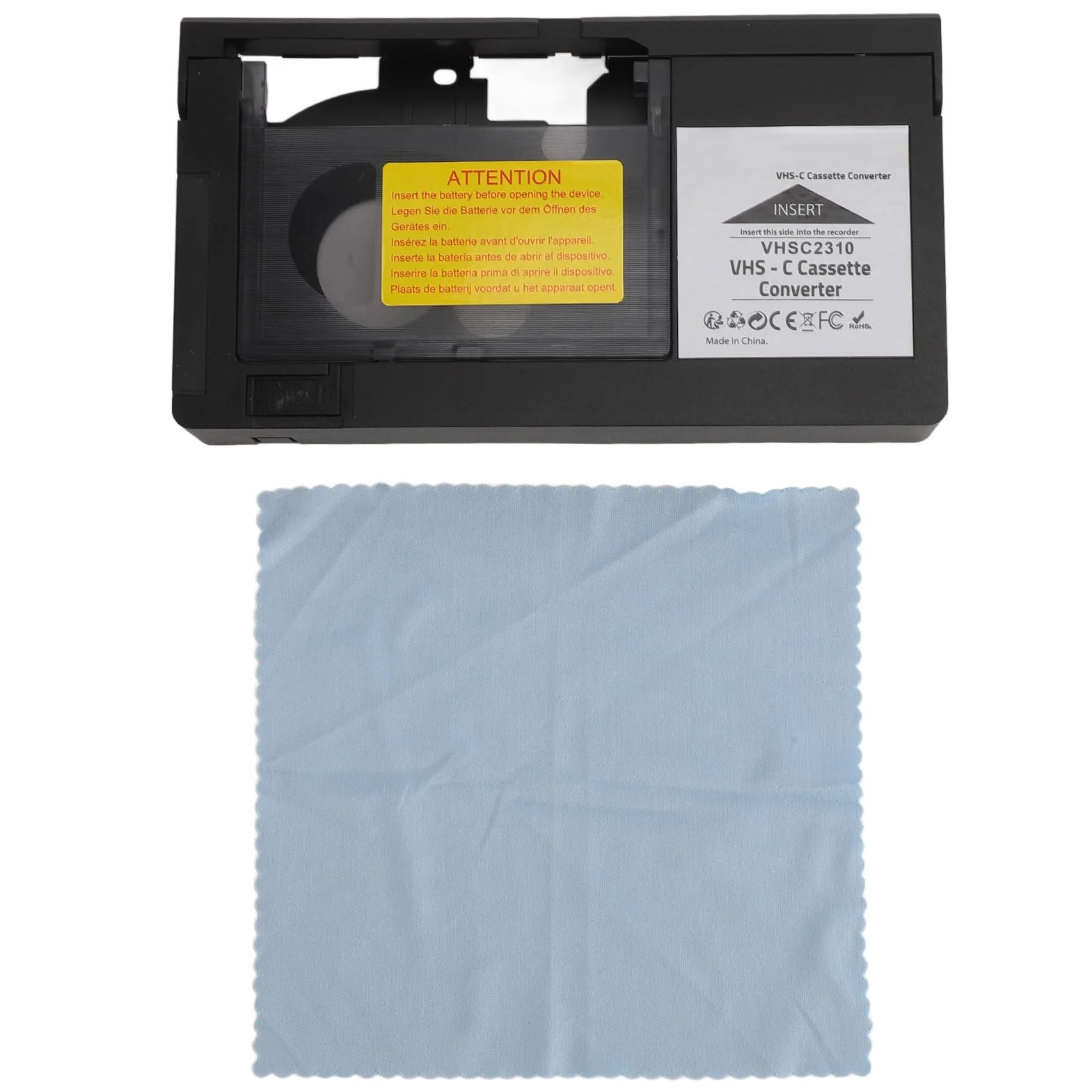 Adapter do Kaset VHS C, Kompatybilny z Taśmami S VHS C i S VHS CP6BKU C-P6U PV P1 VCA115 Kamery Adapter do Kaset, Adapter do Odtwarzania i Nagrywania
