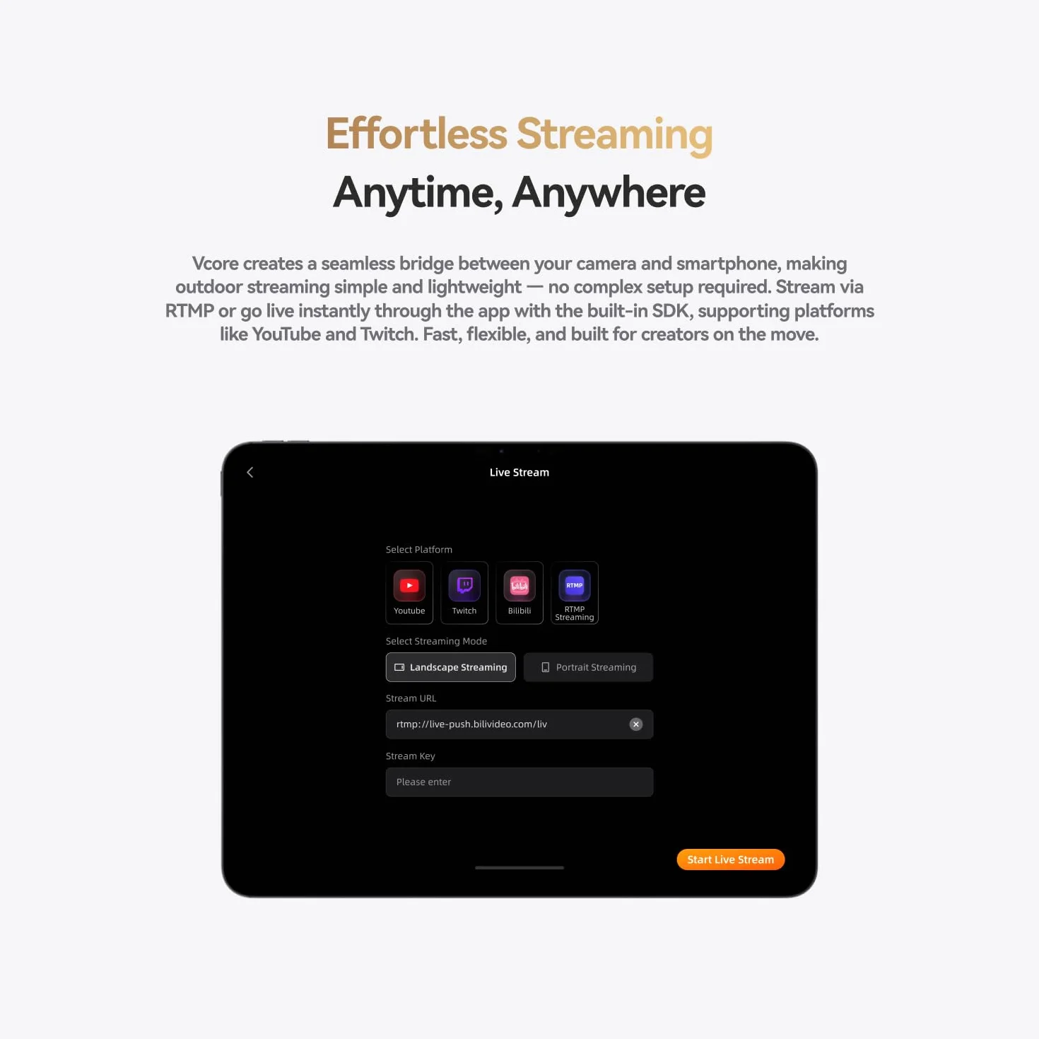 Hollyland Vcore 4K30/HD bezprzewodowy system wideo: monitorowanie 4 urządzeń, wbudowany akumulator, gniazdo na karty pamięci, streaming YouTube/Twitch, nadajnik HDMI do systemu Android.