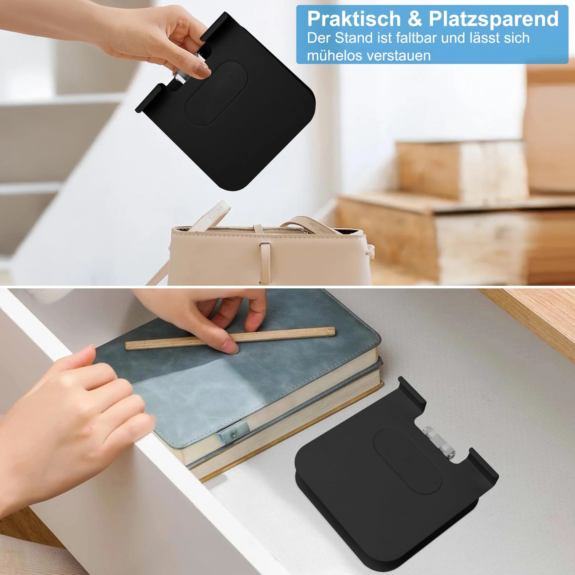 JOYIT Uchwyt na tablet, regulowany stojak na tablet, super stabilny stojak na iPada, uchwyt na tablet iPad Air Mini 7 Galaxy Pro 12,9 i wszystkich urządzeń o przekątnej ekranu 12,9" (4-12,9") (czarny)